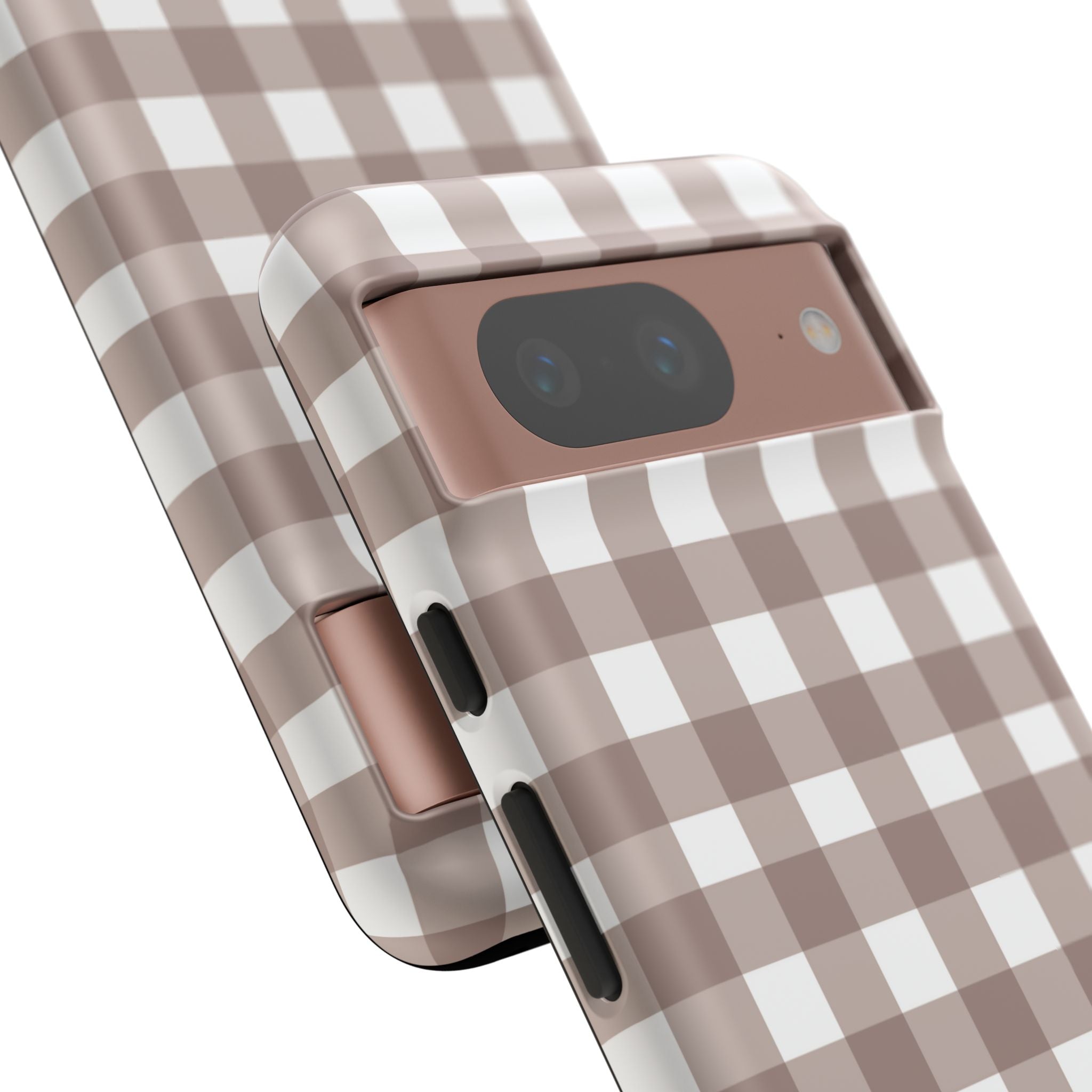 Gingham Brown