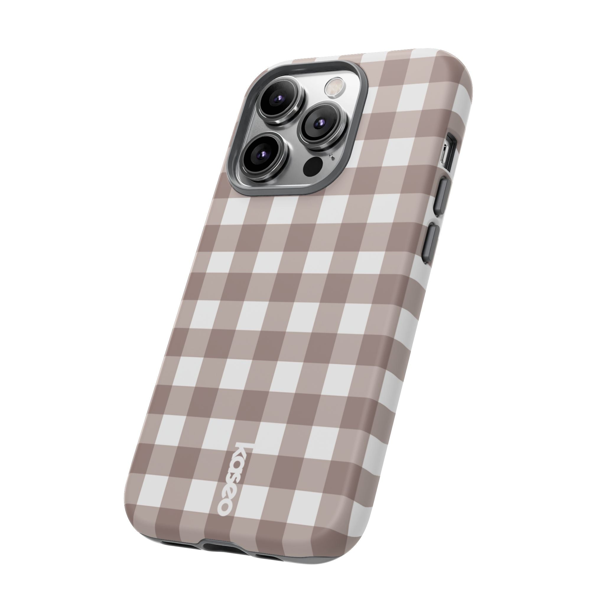 Gingham Brown