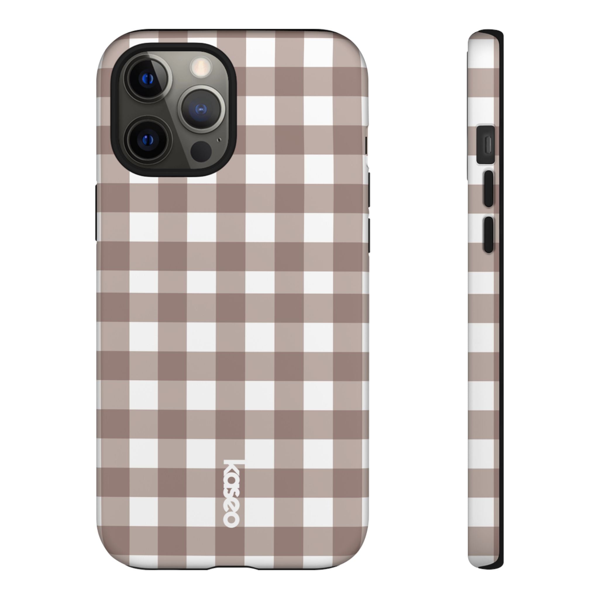 Gingham Brown
