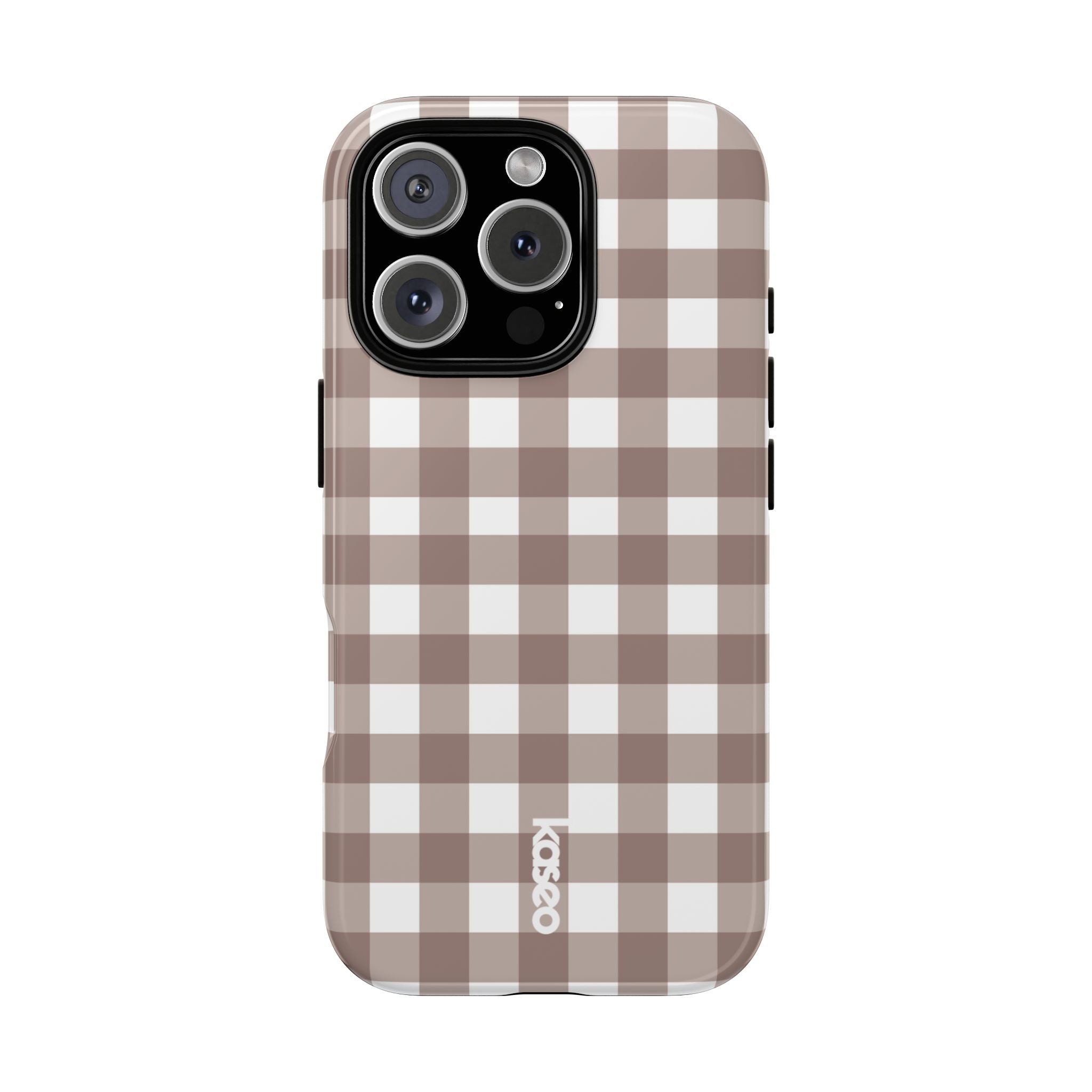 Gingham Brown