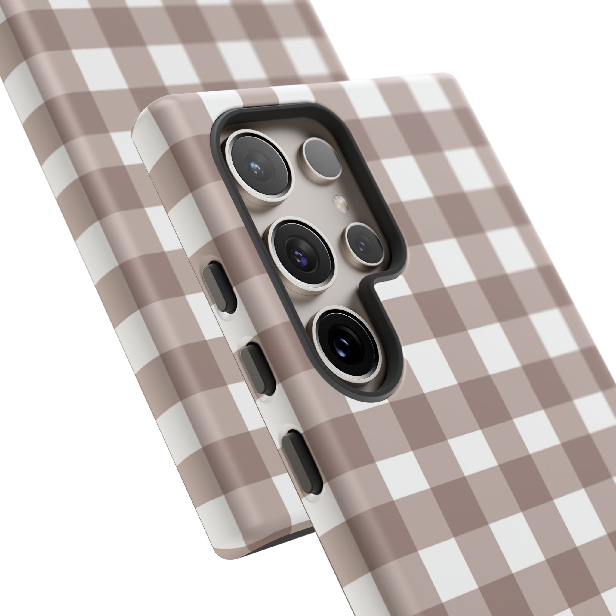 Gingham Brown