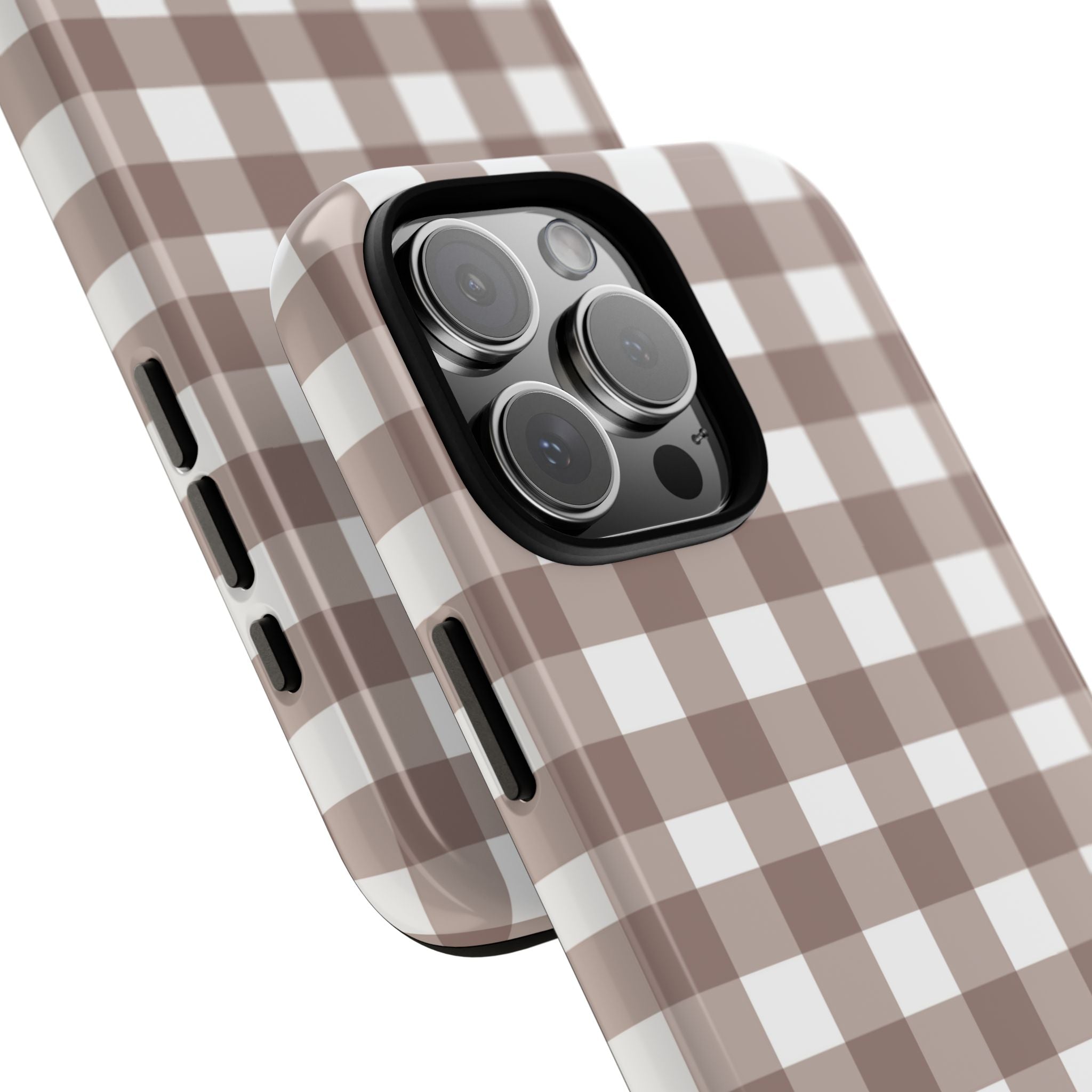 Gingham Brown