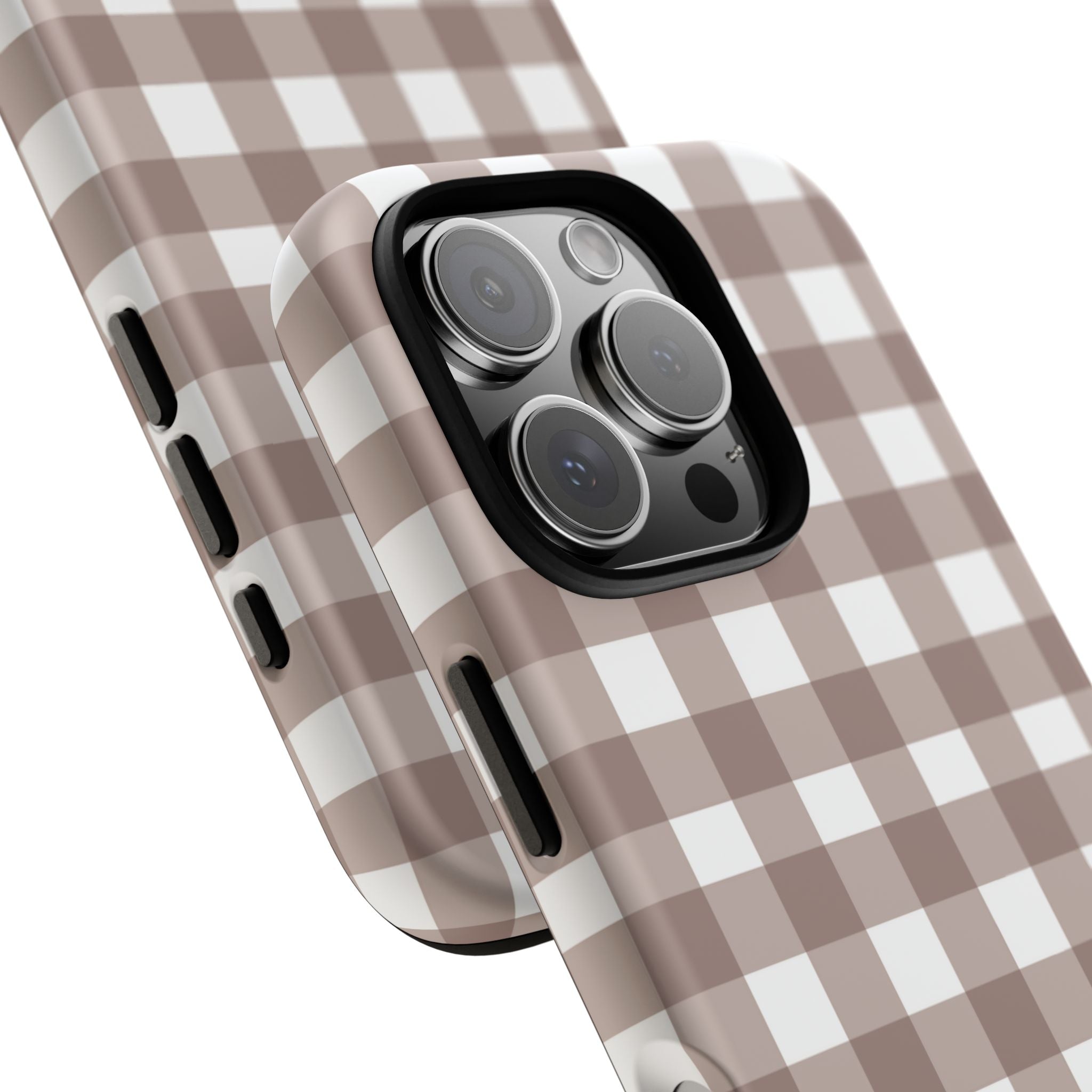 Gingham Brown