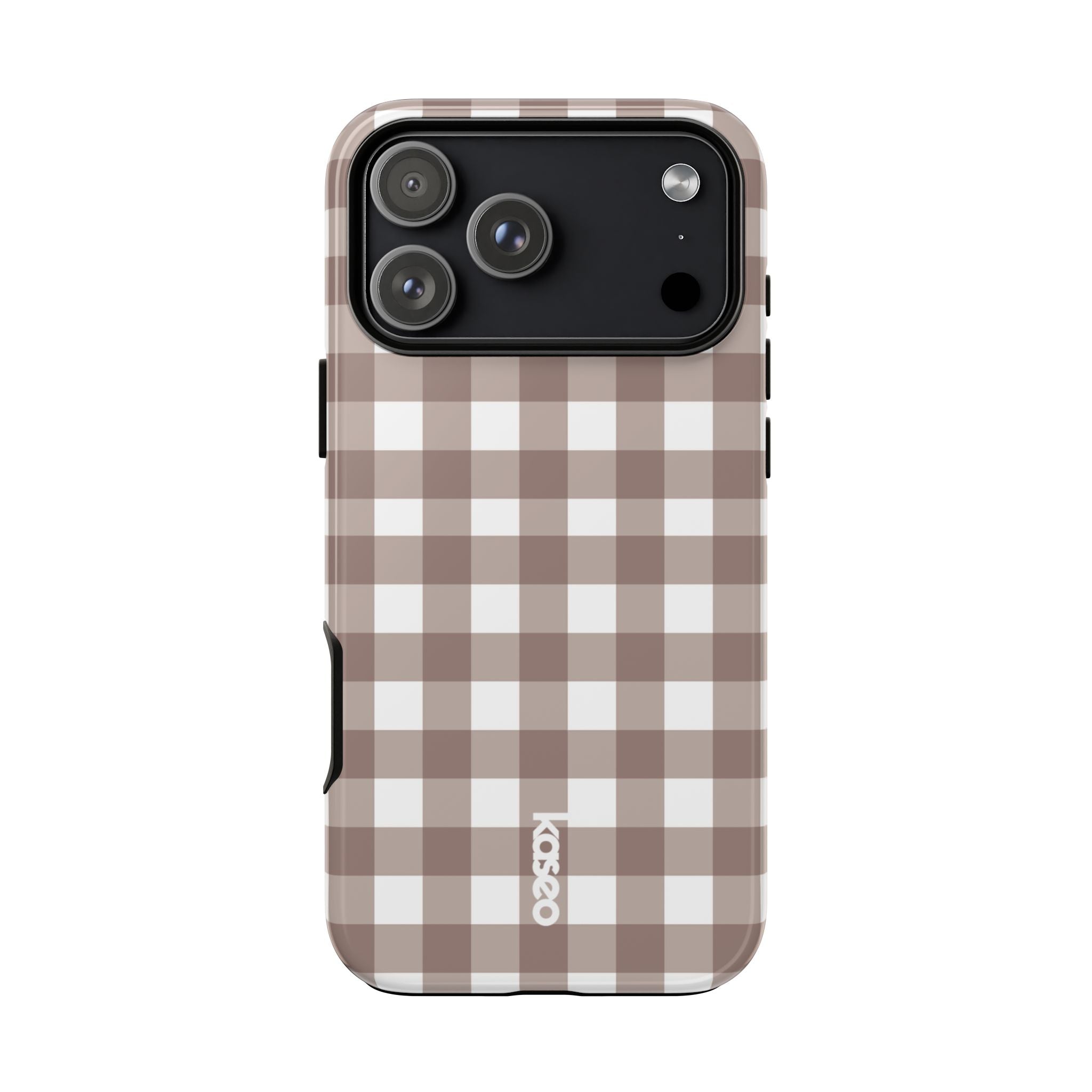 Gingham Brown