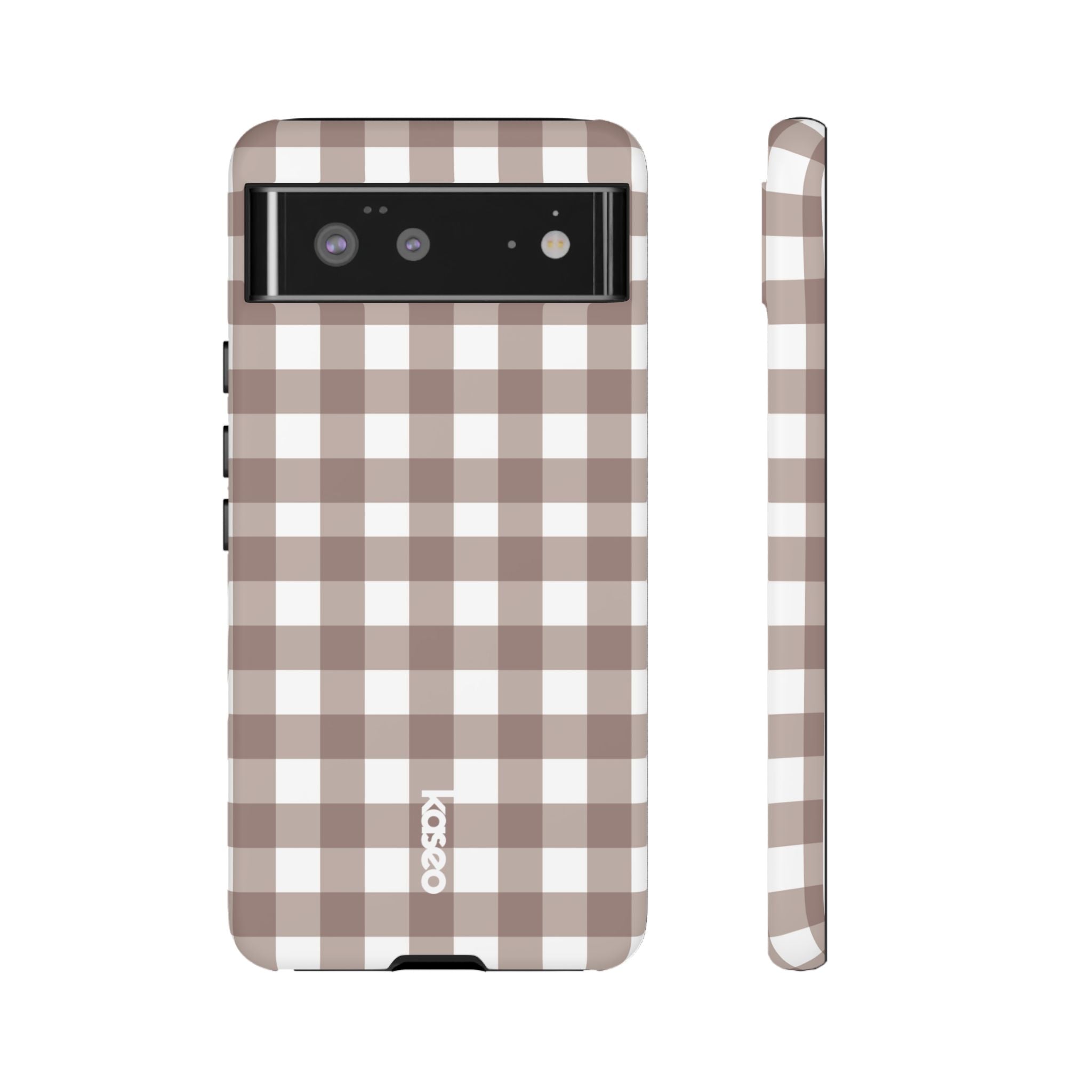 Gingham Brown