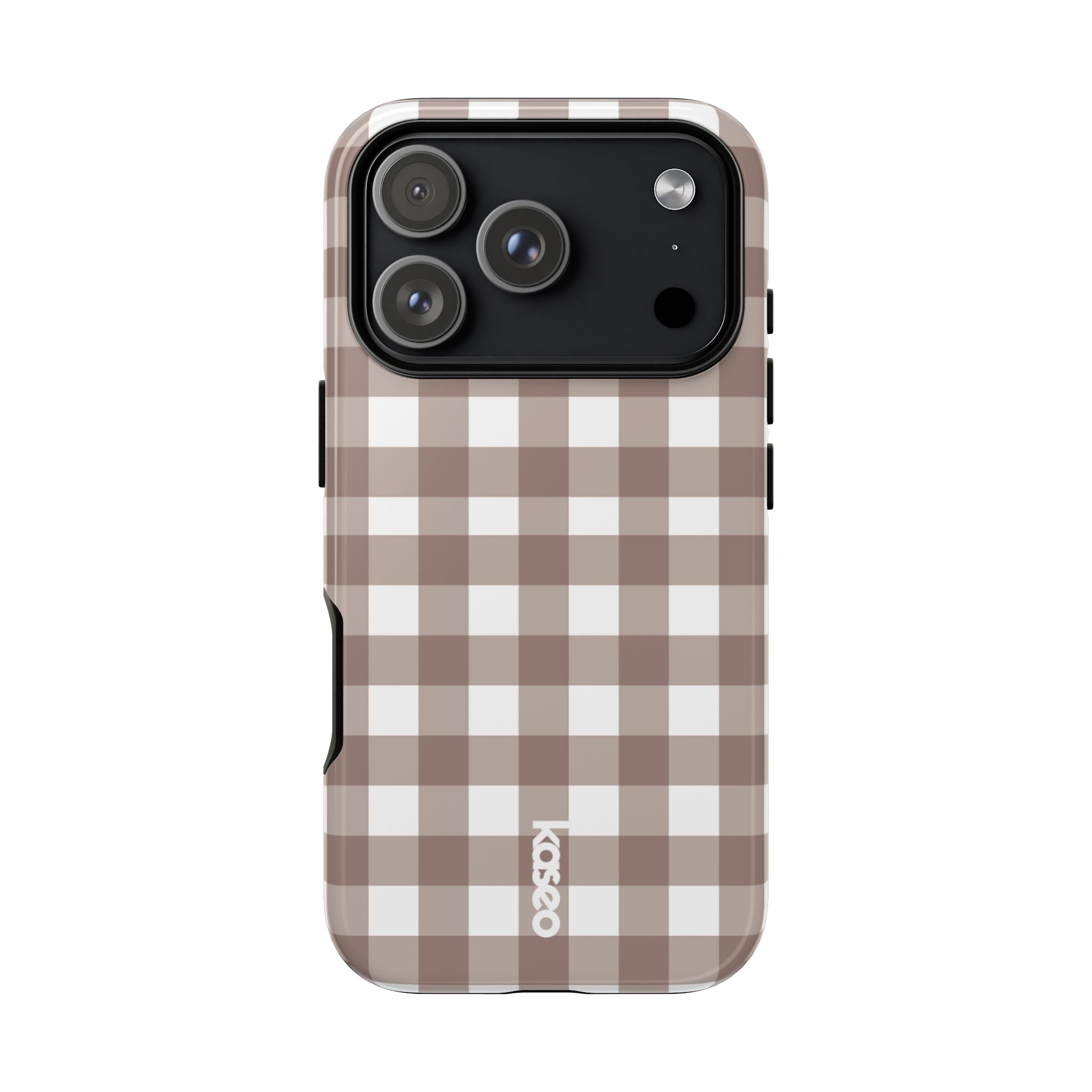 Gingham Brown