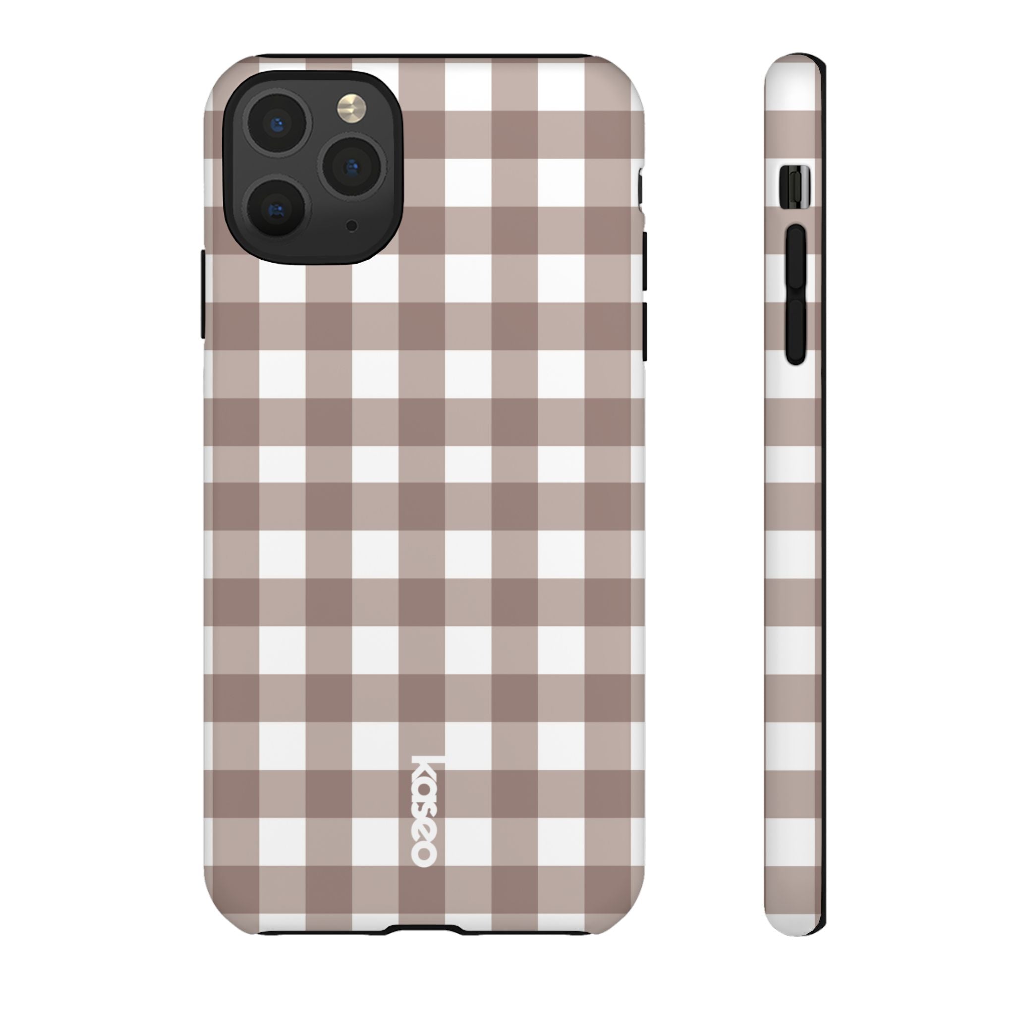 Gingham Brown