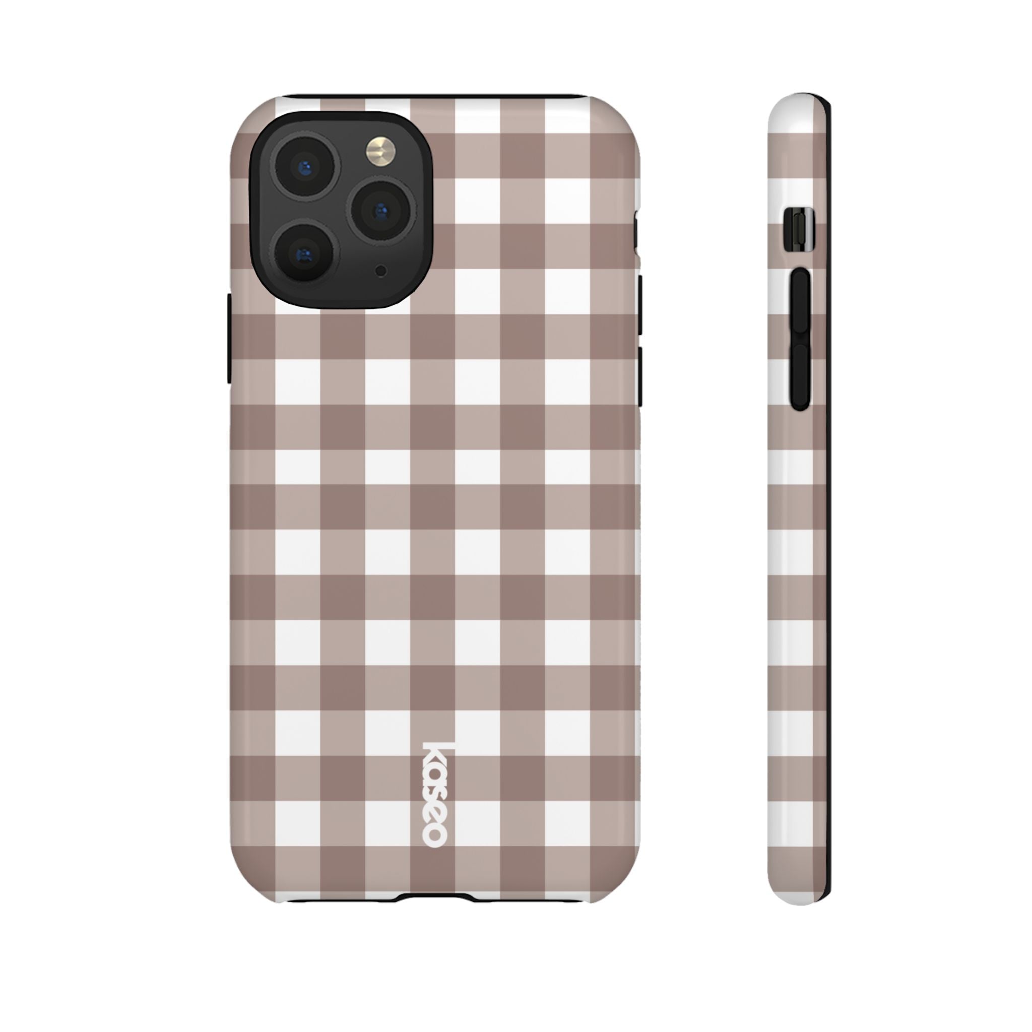 Gingham Brown