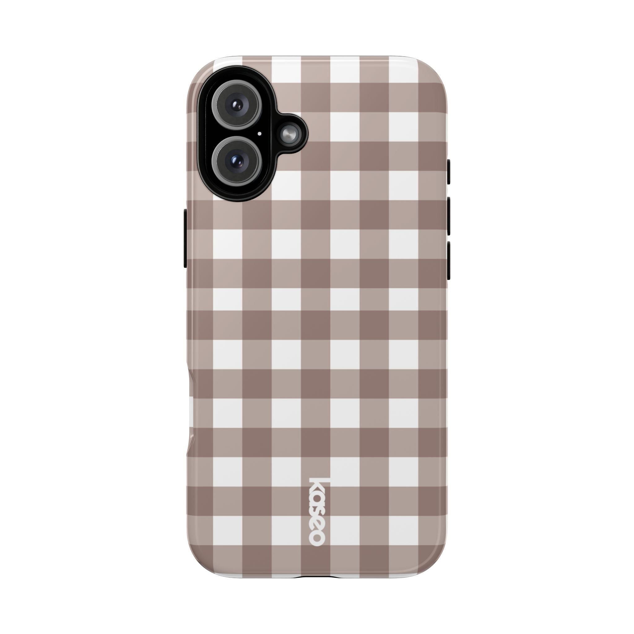 Gingham Brown