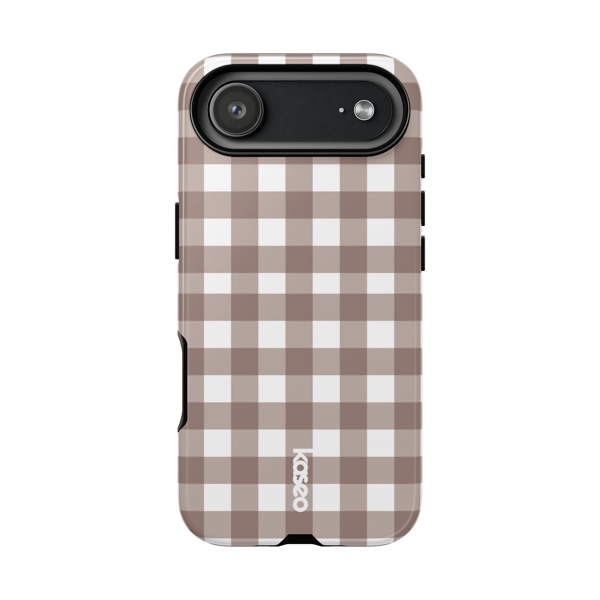 Gingham Brown