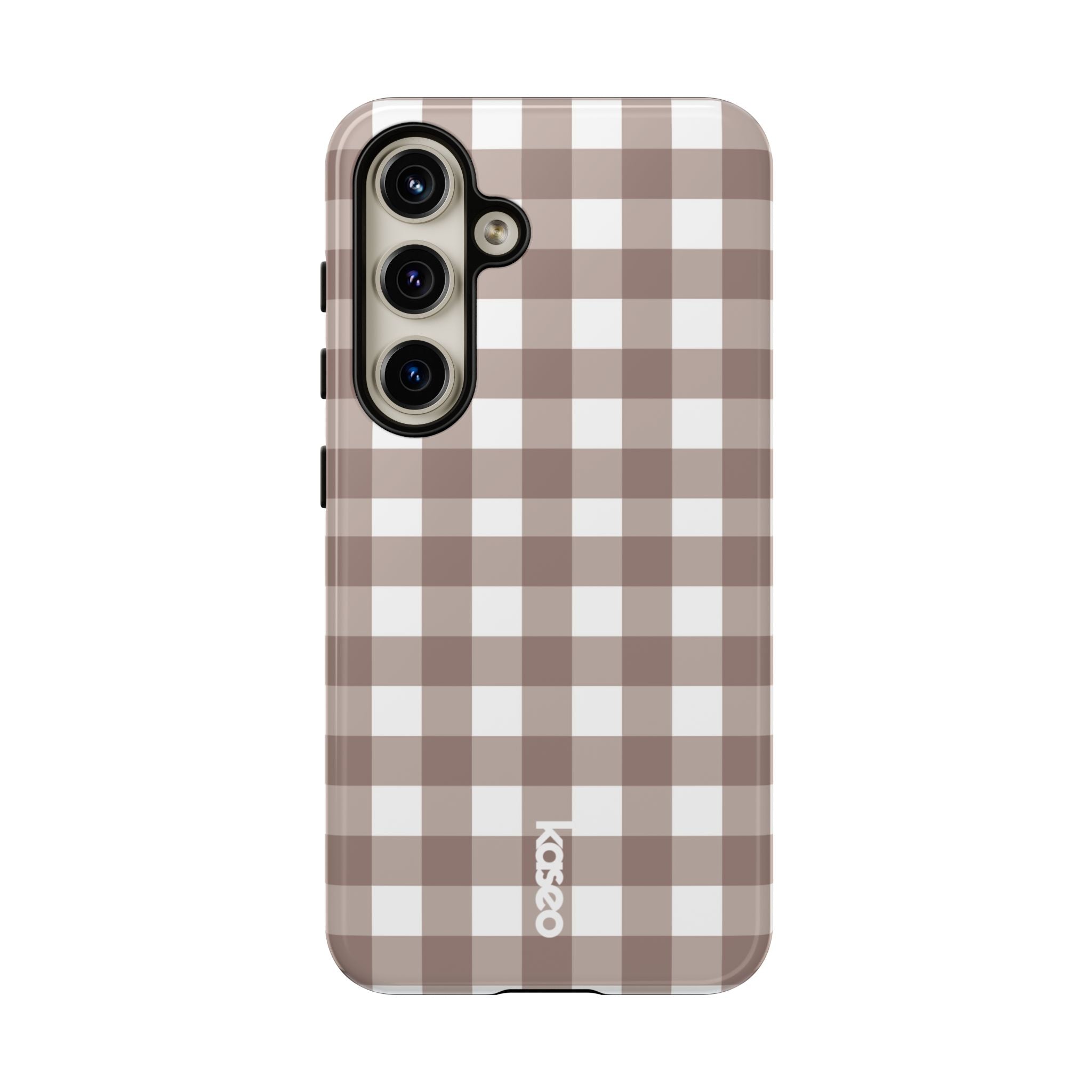 Gingham Brown