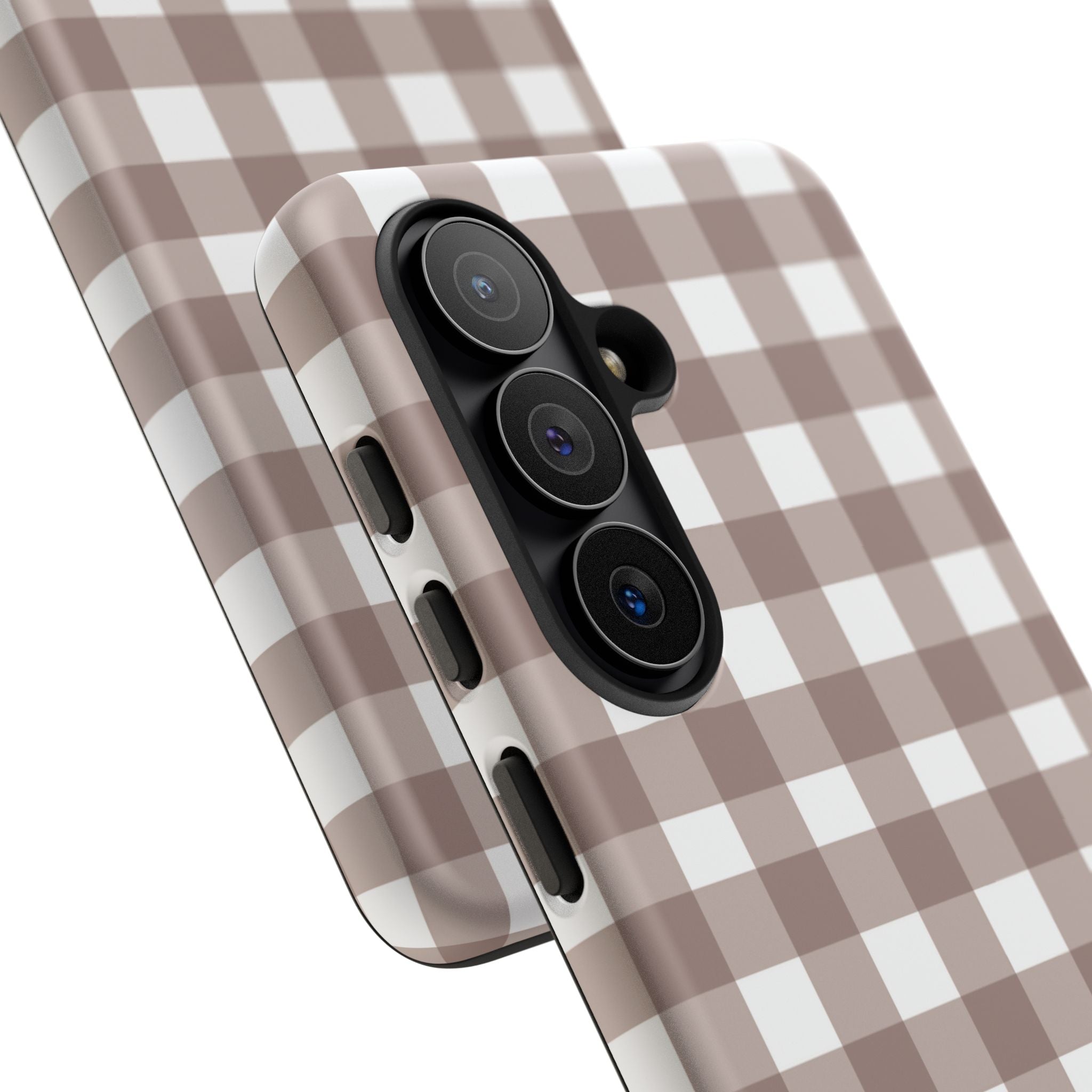 Gingham Brown