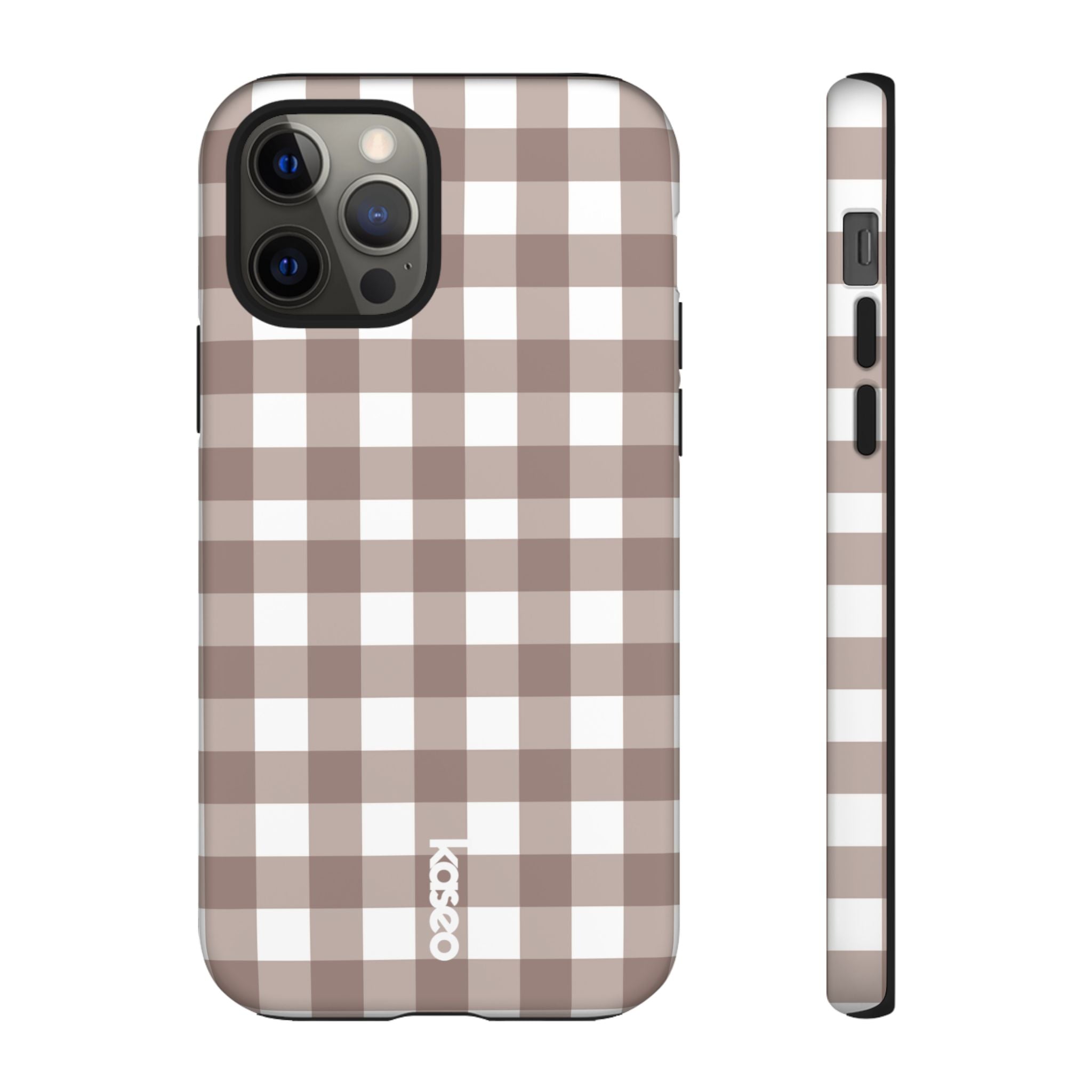 Gingham Brown