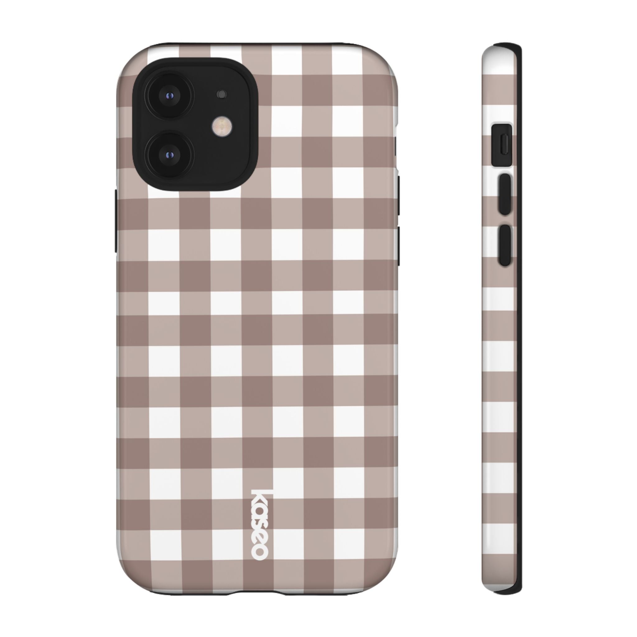 Gingham Brown