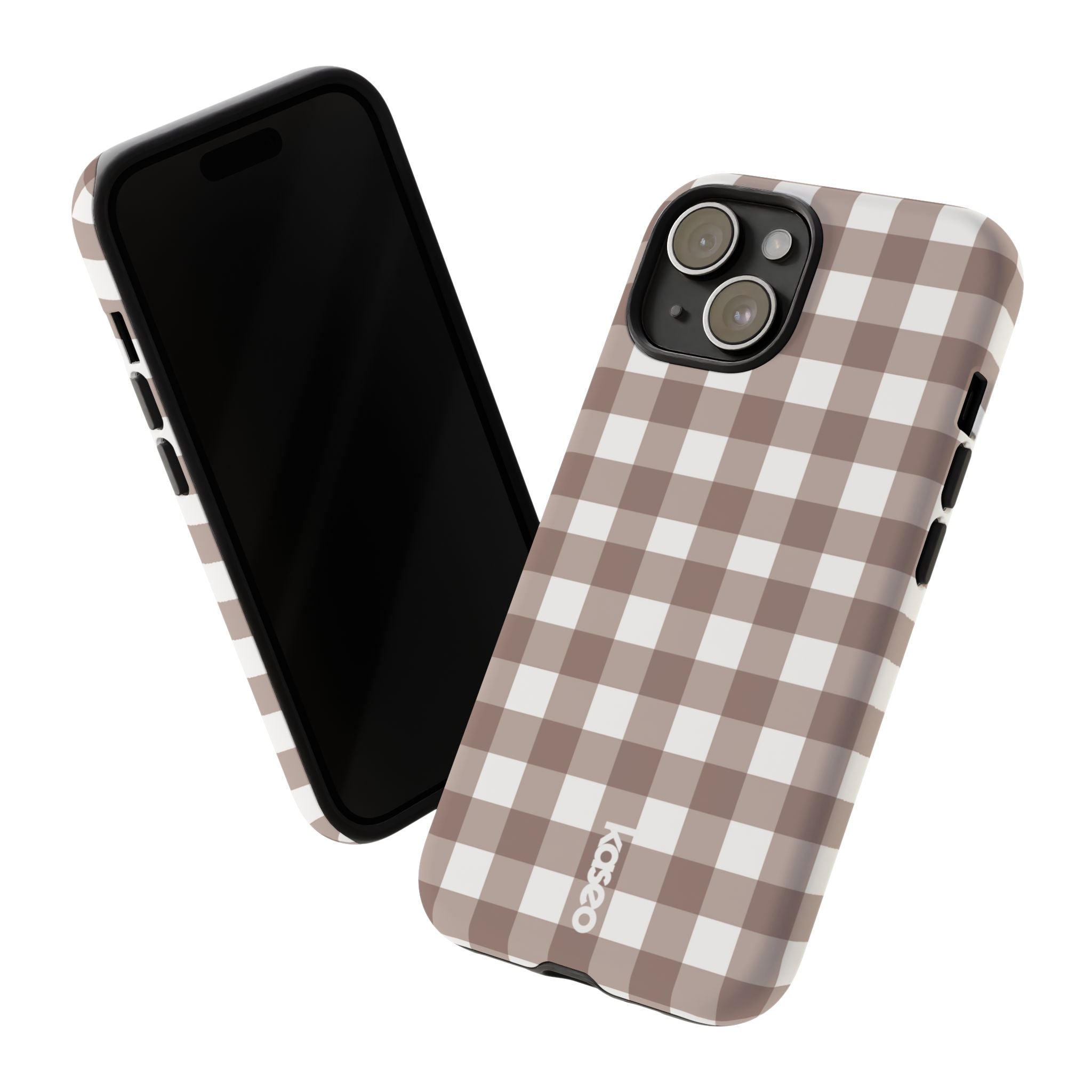 Gingham Brown