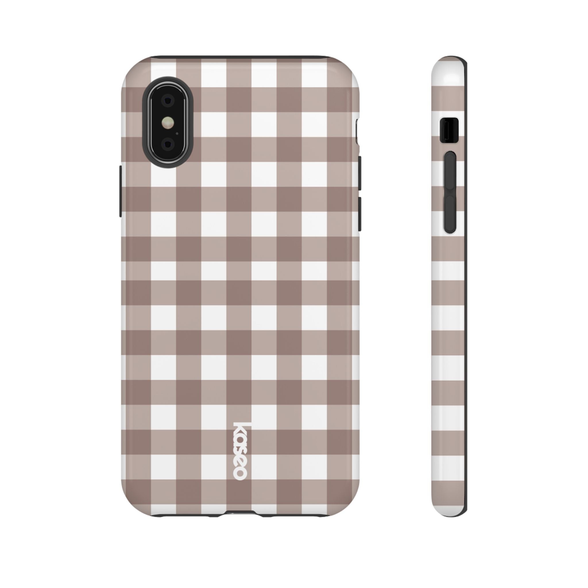 Gingham Brown