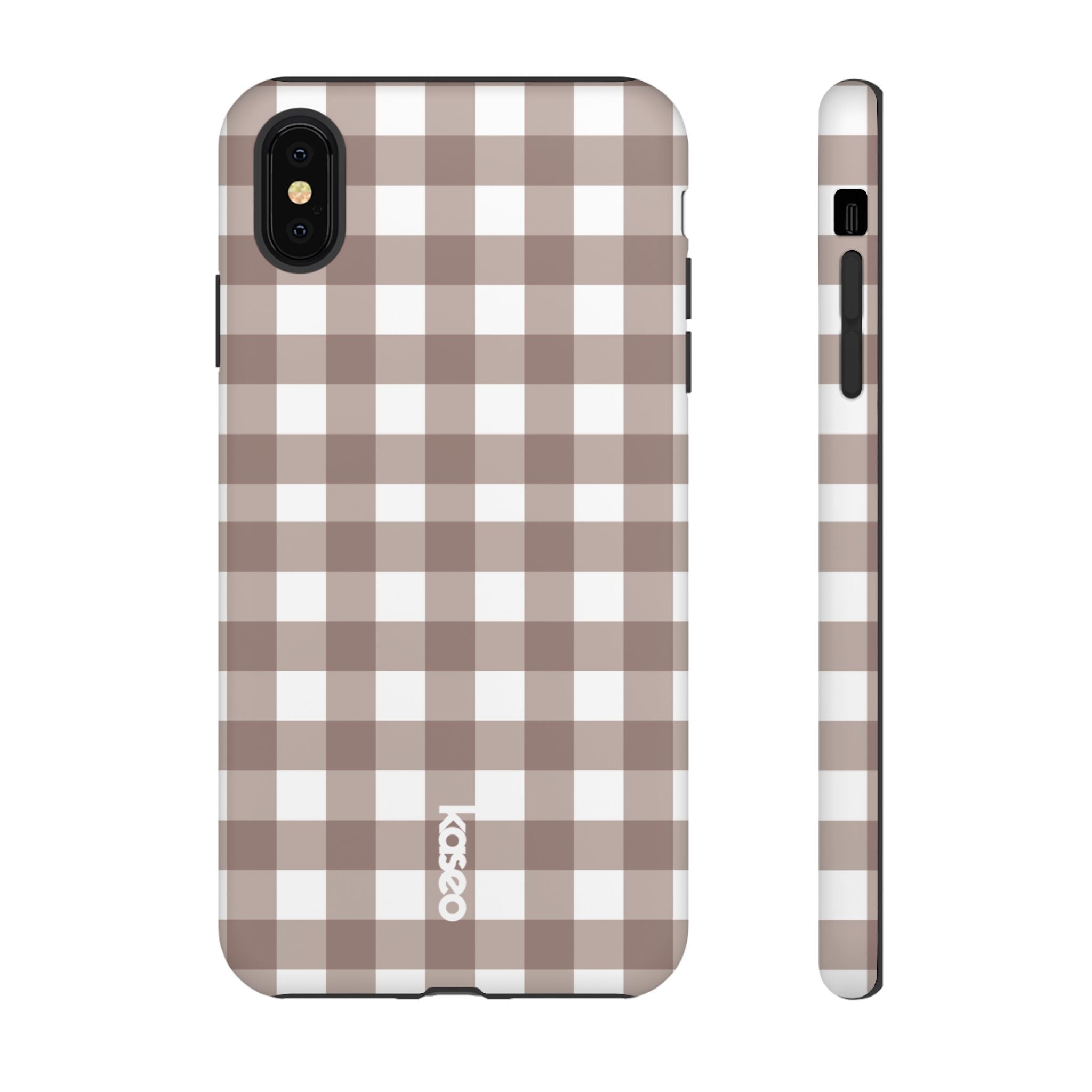 Gingham Brown