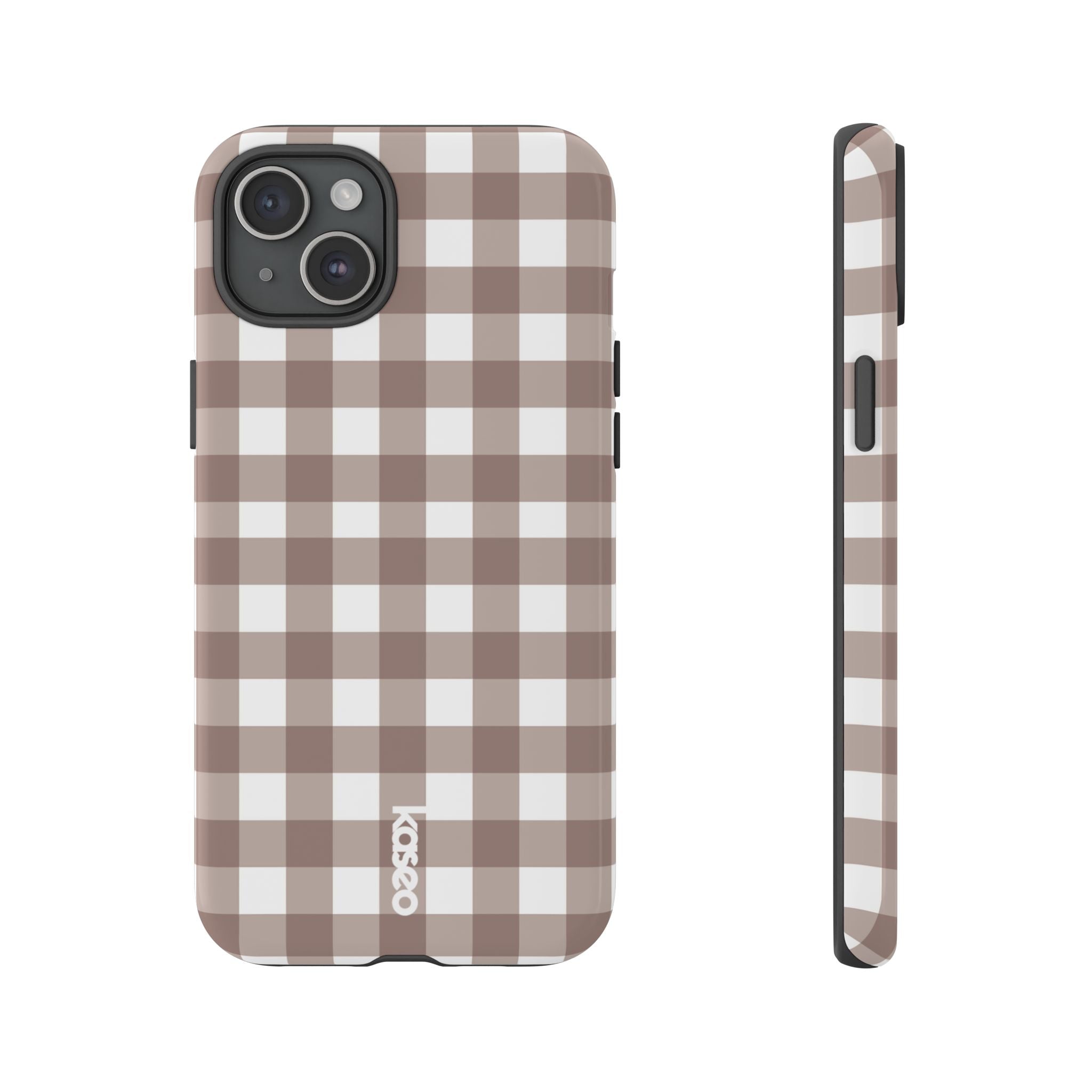 Gingham Brown