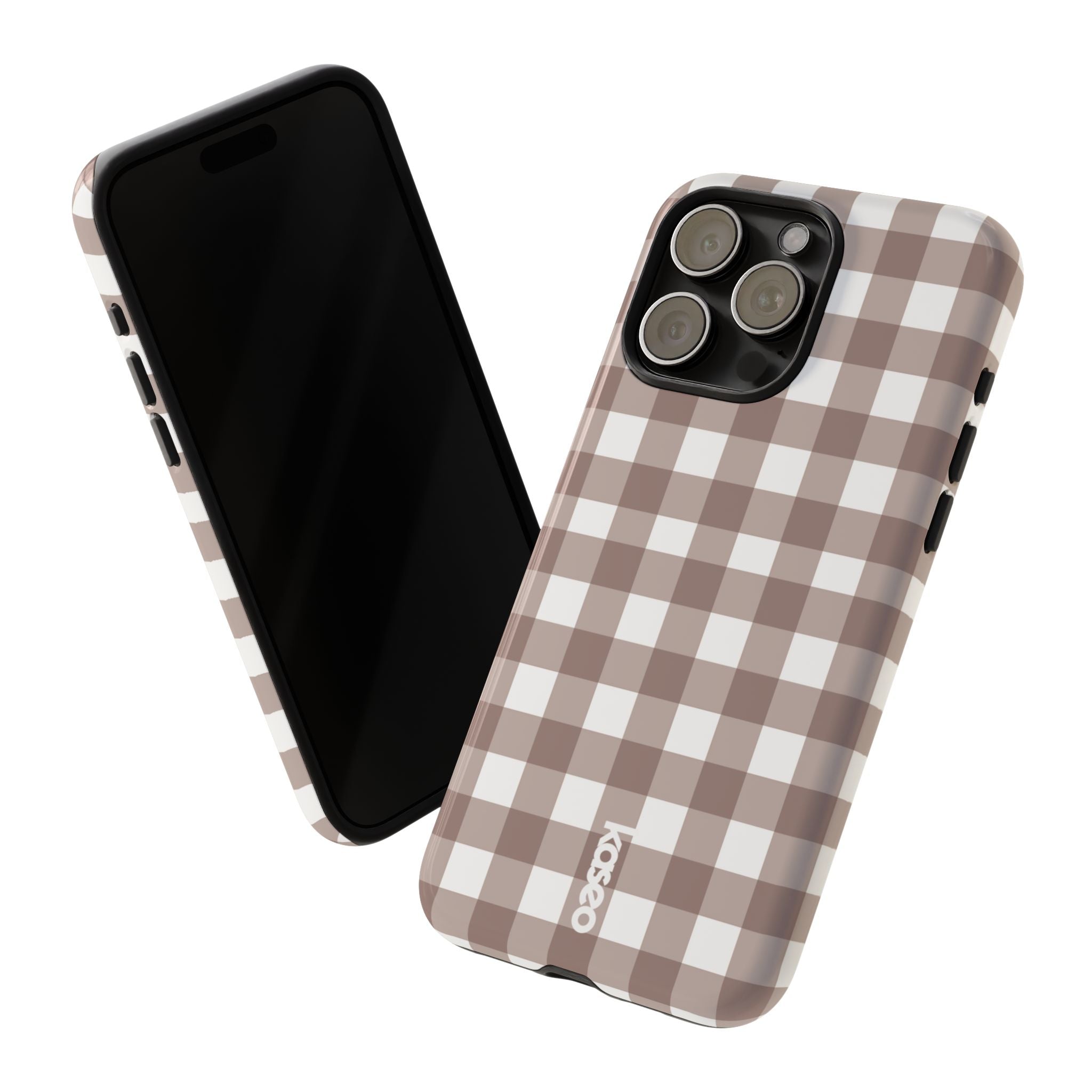 Gingham Brown