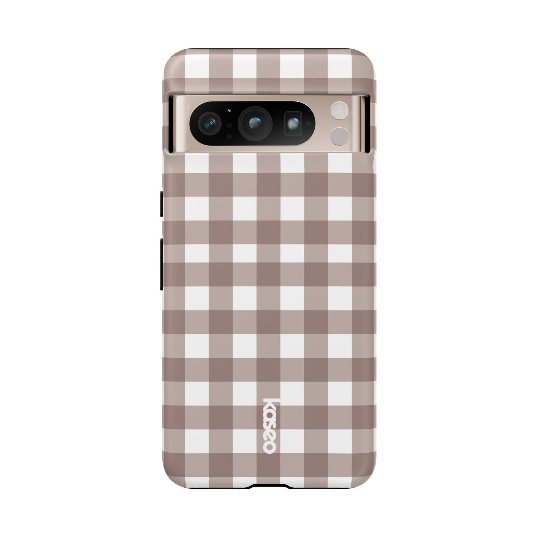 Gingham Brown