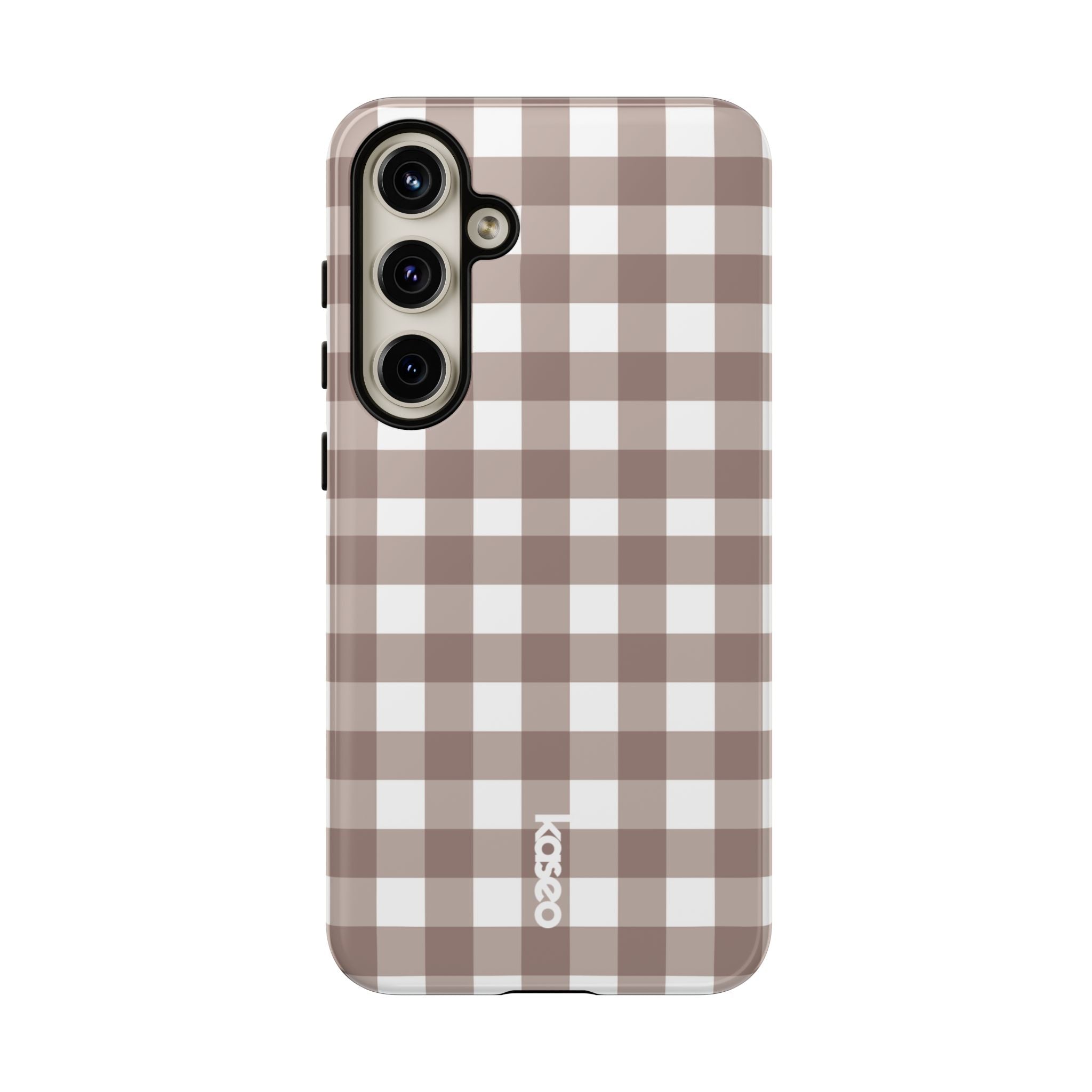 Gingham Brown