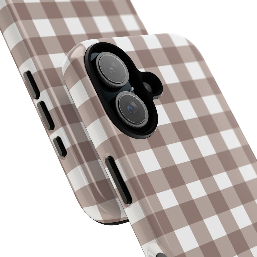 Gingham Brown