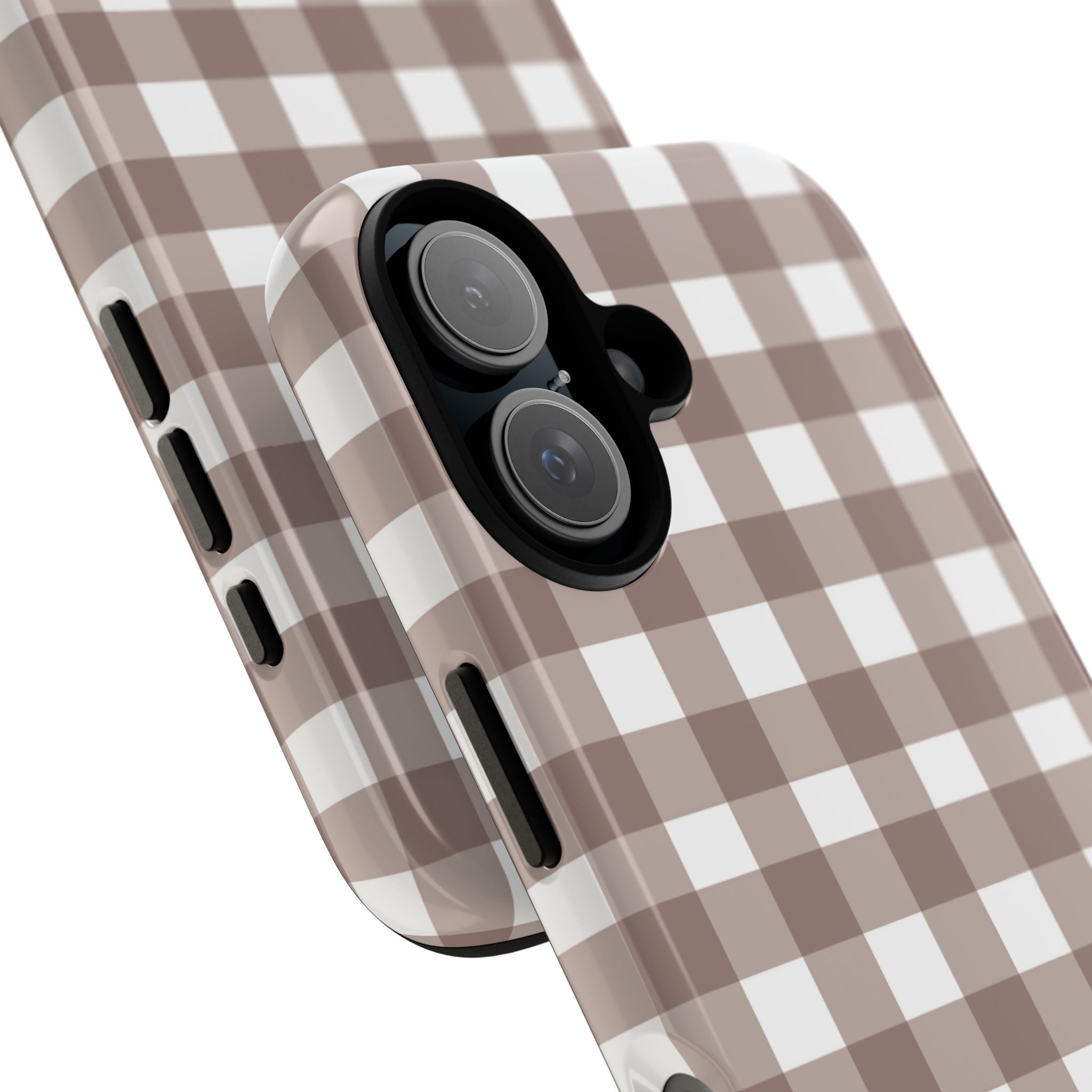 Gingham Brown