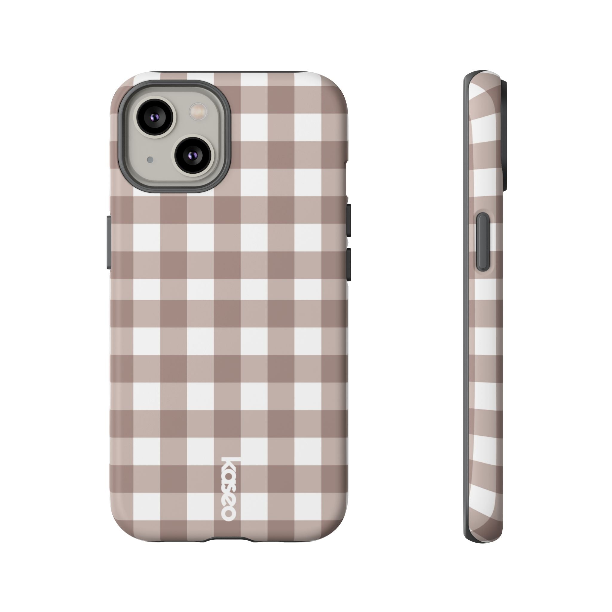 Gingham Brown