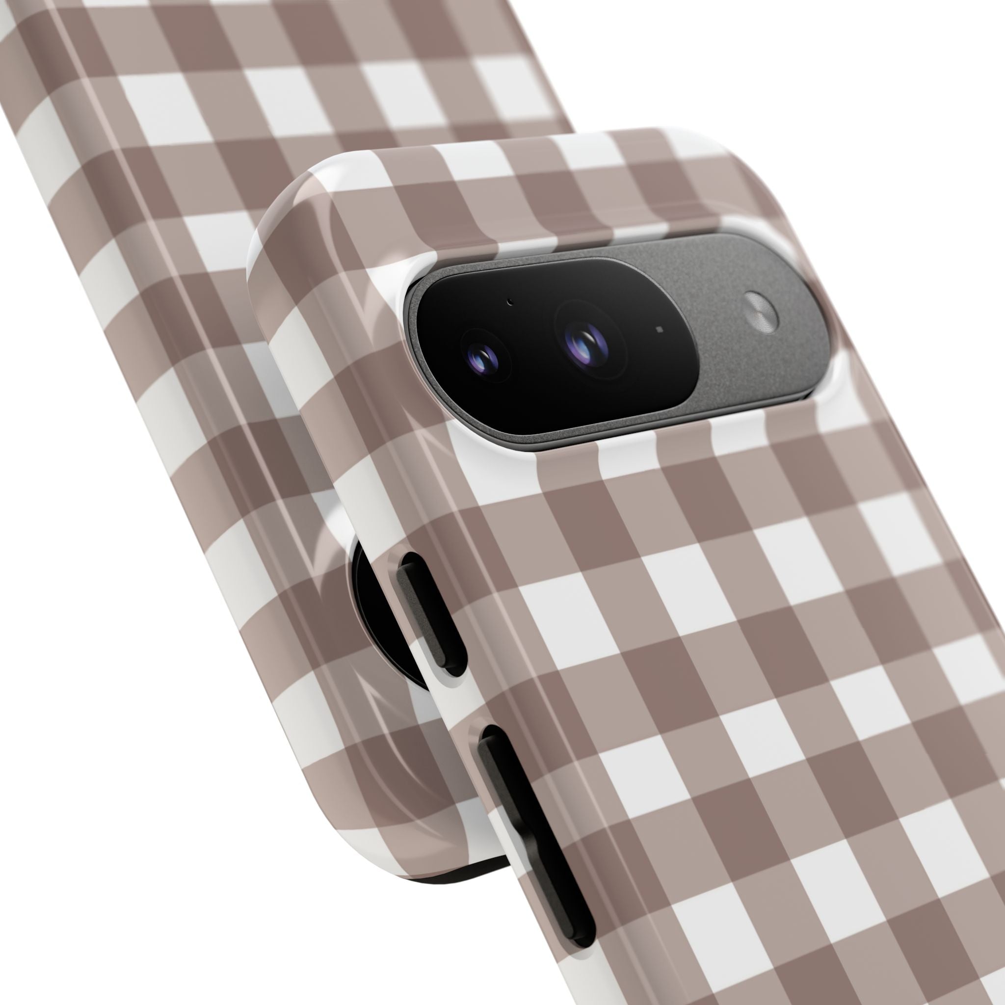 Gingham Brown