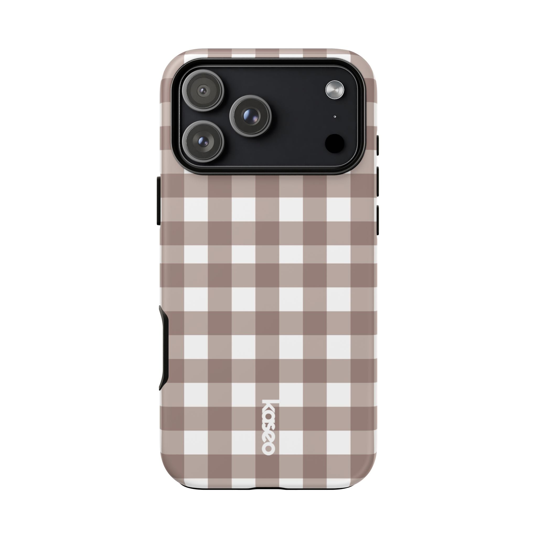 Gingham Brown