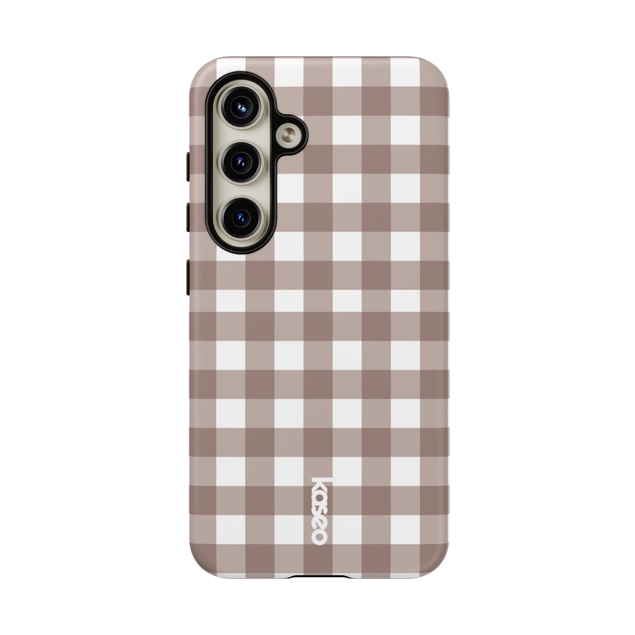 Gingham Brown