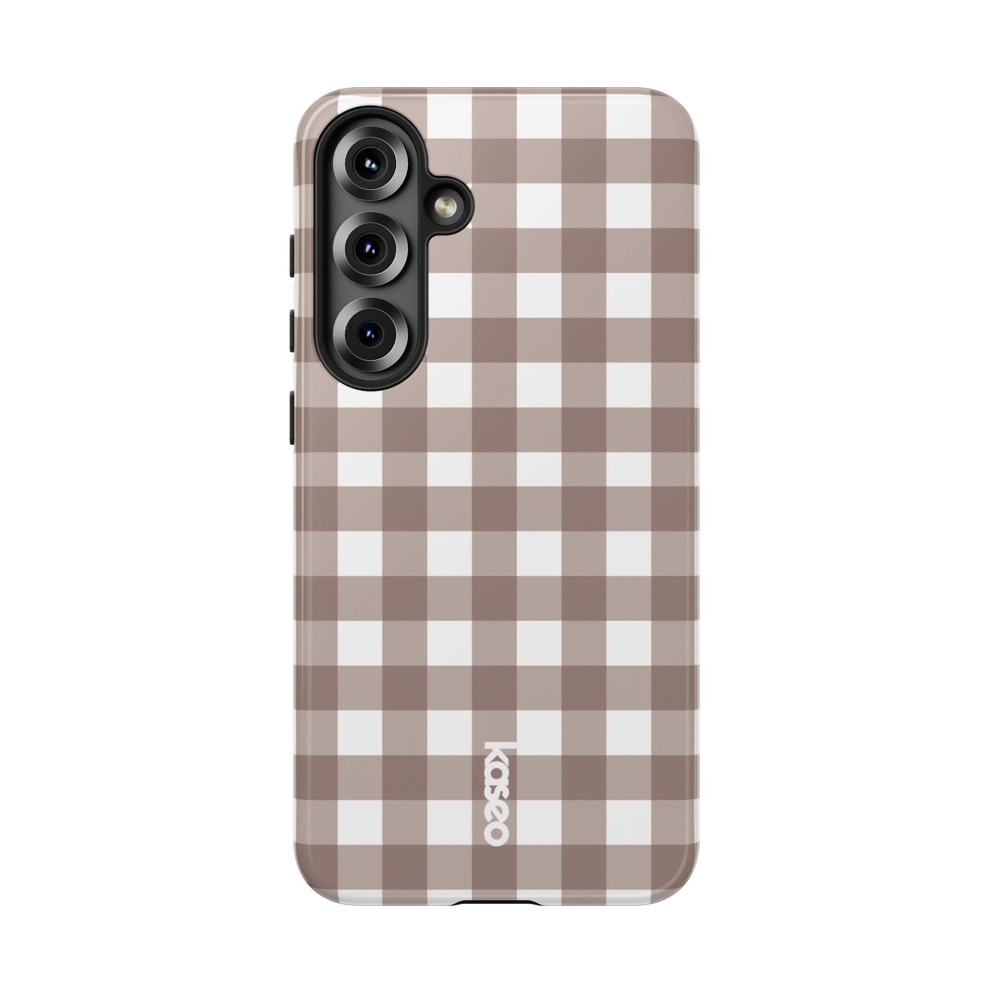 Gingham Brown