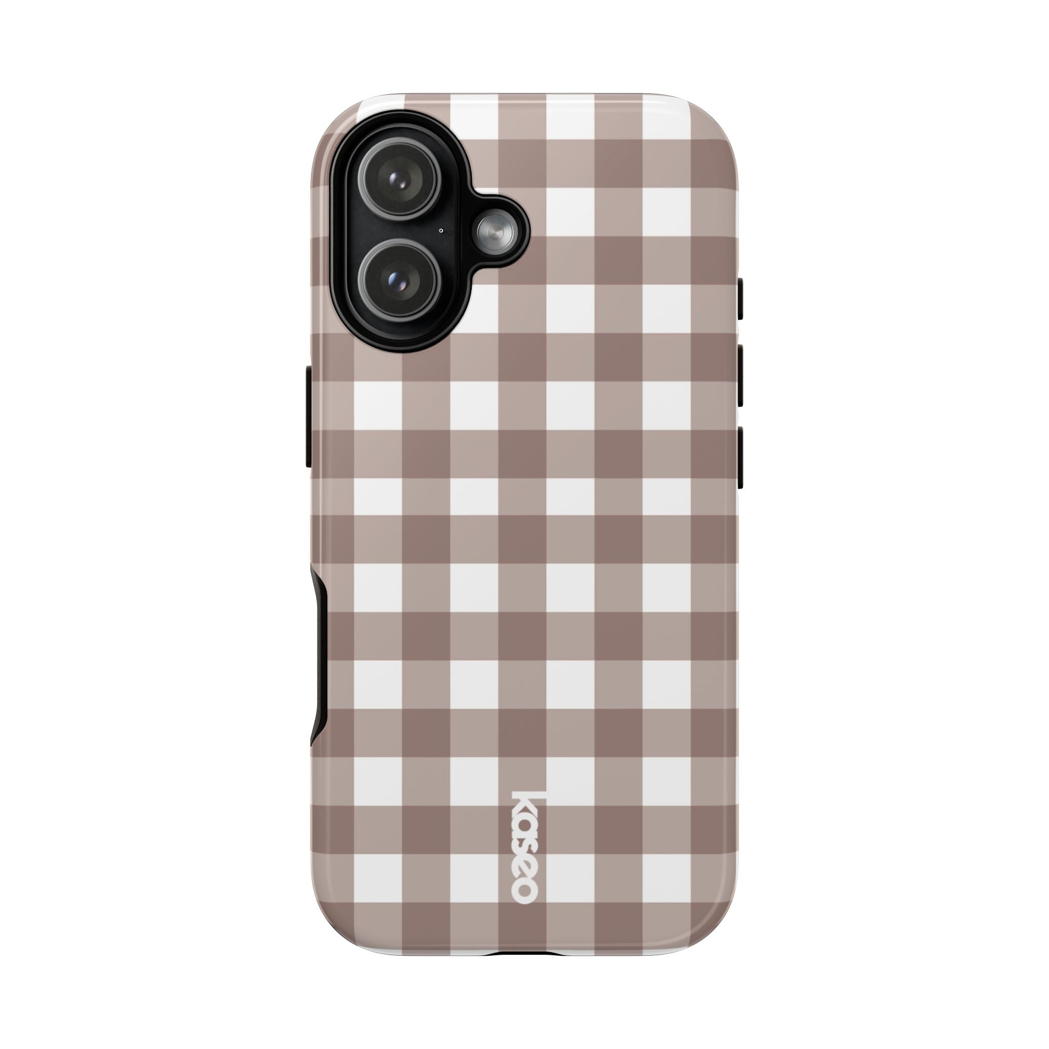 Gingham Brown