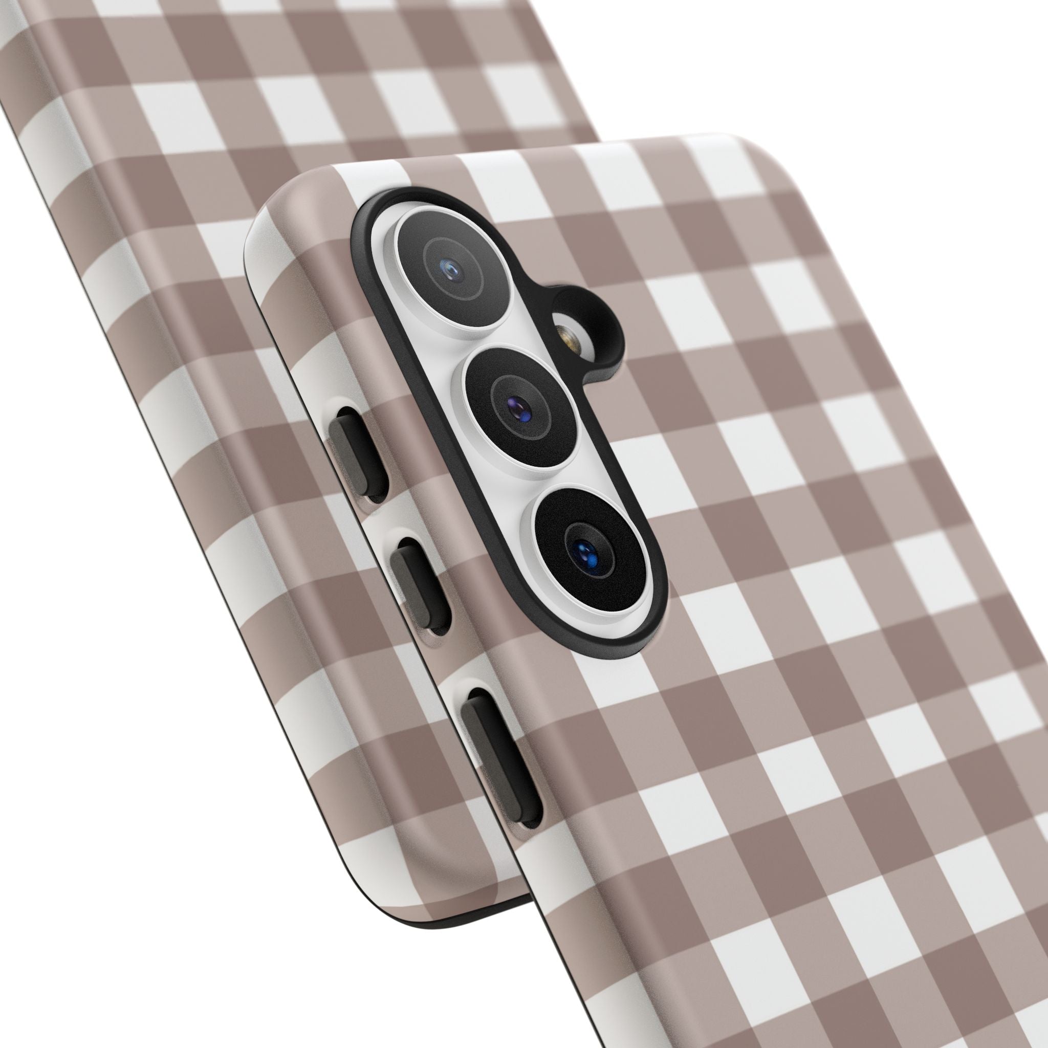 Gingham Brown