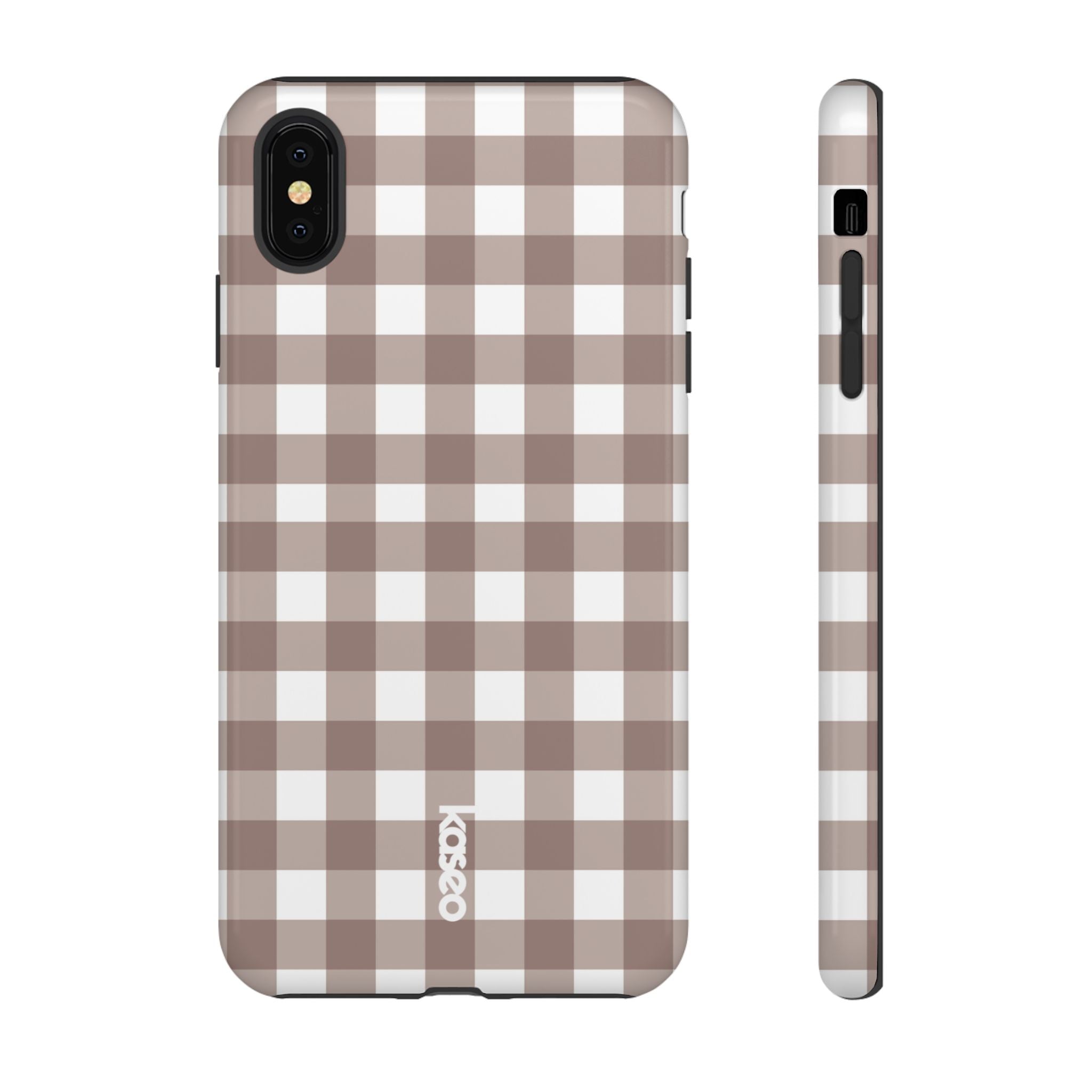 Gingham Brown