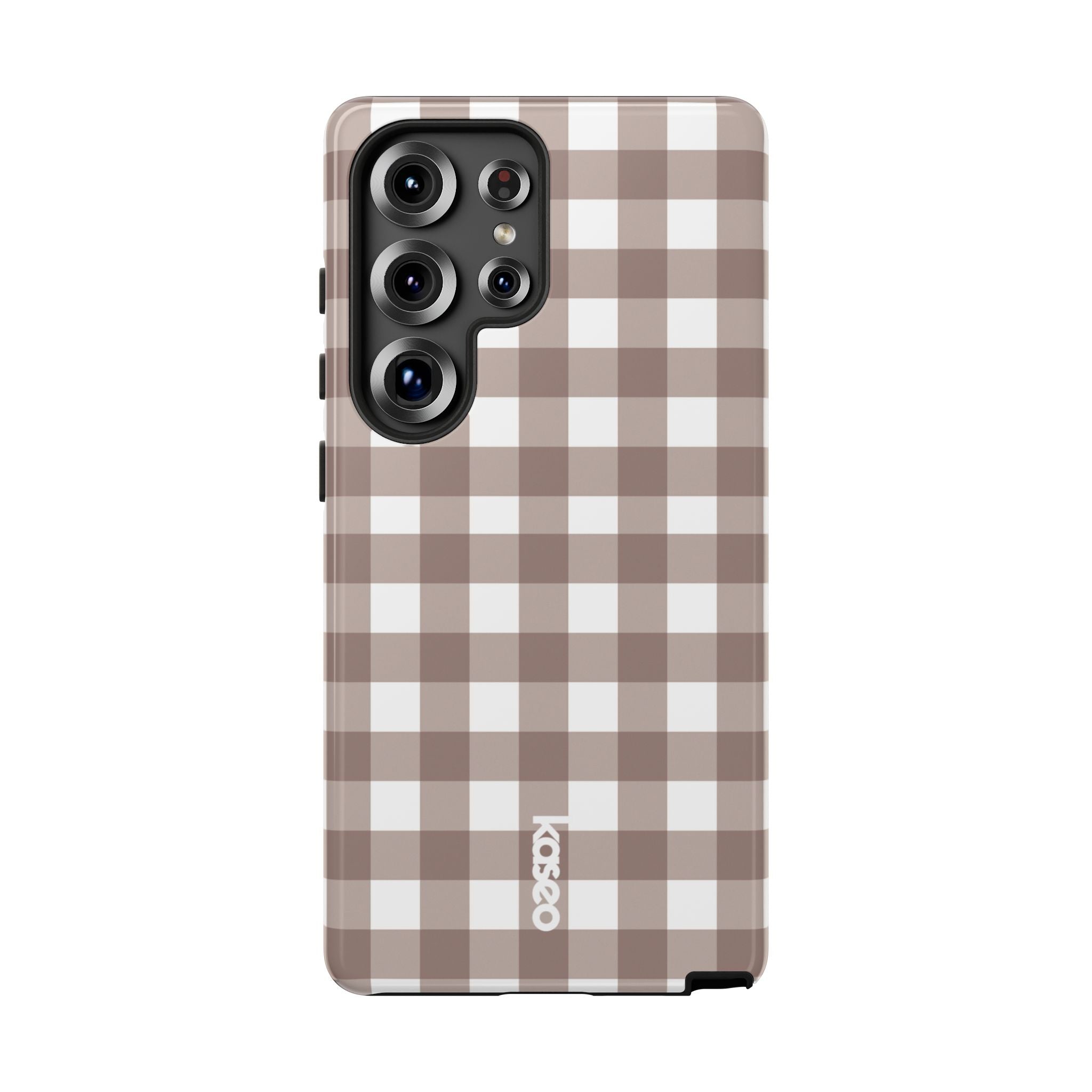 Gingham Brown