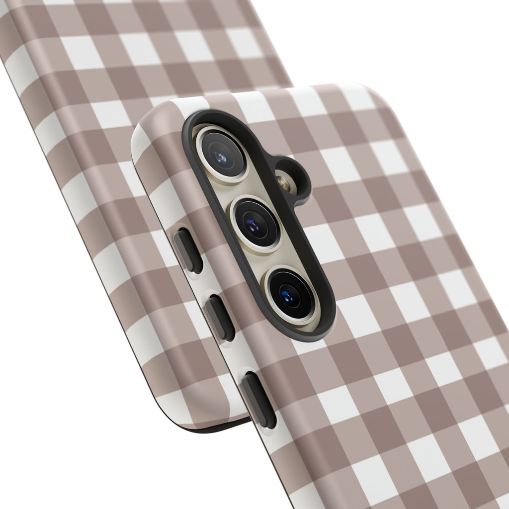 Gingham Brown