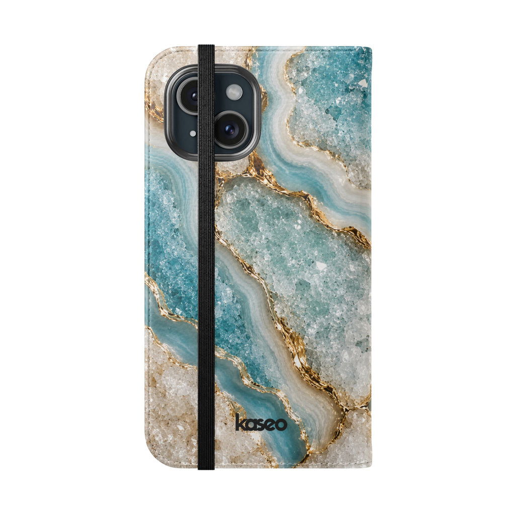 Crystal Aqua - Flip Phone Case
