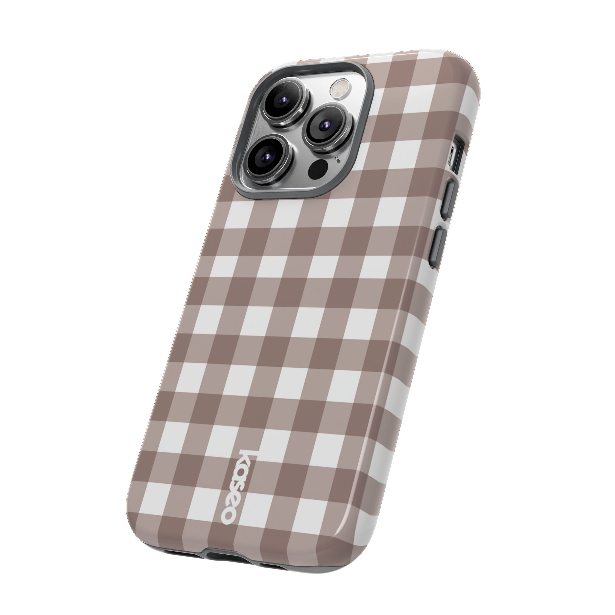 Gingham Brown
