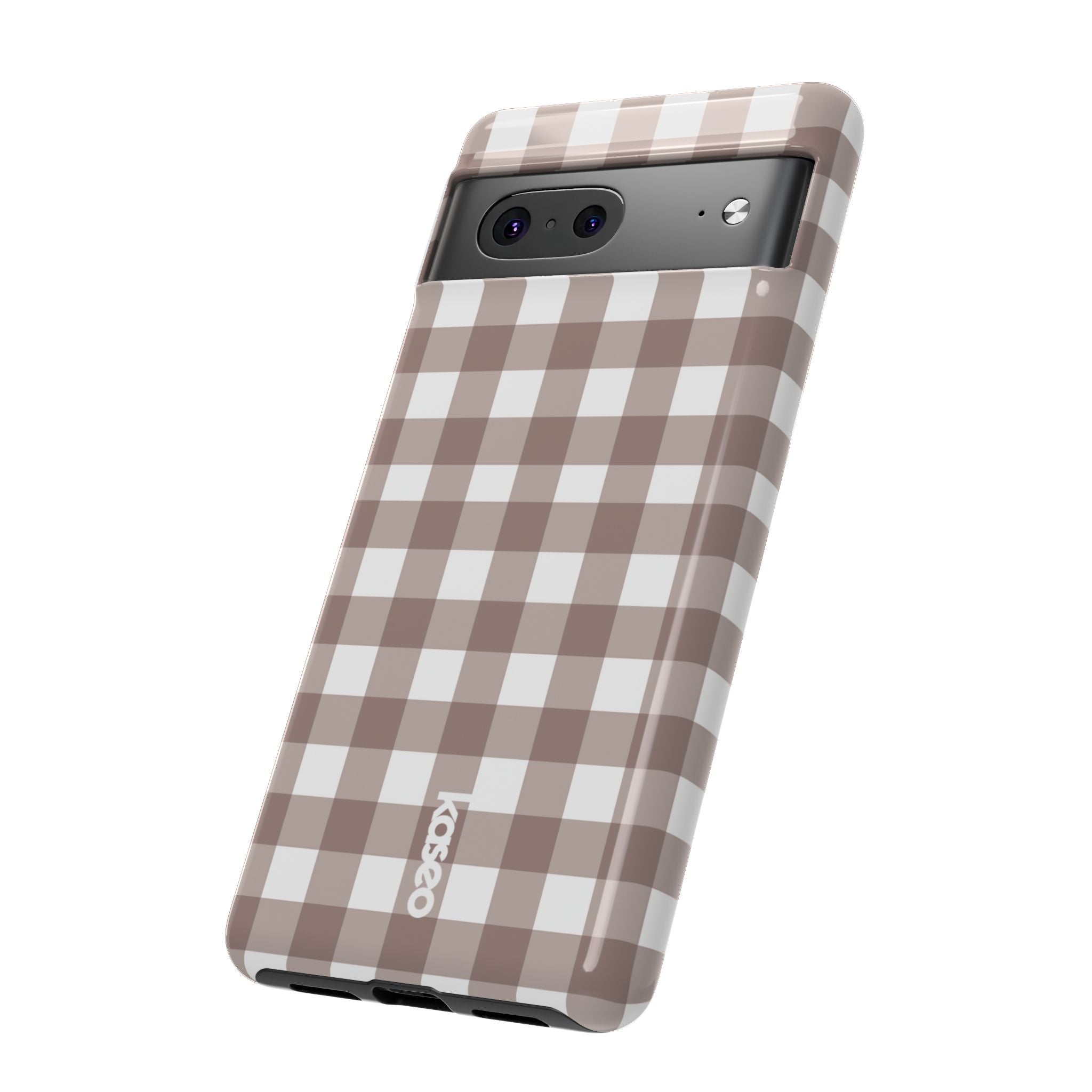 Gingham Brown