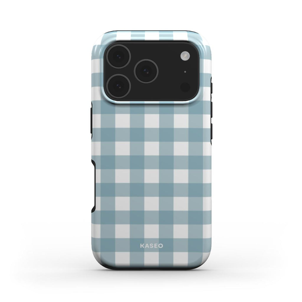 Gingham Blue - MagSafe Tough Phone Case