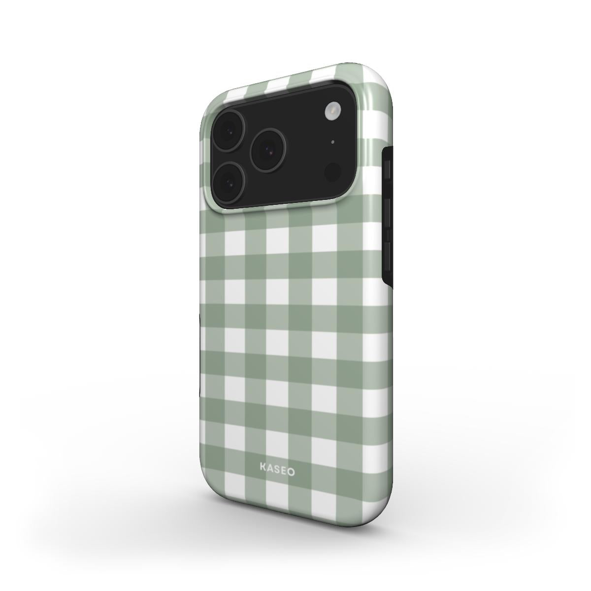 Gingham Sage - MagSafe Tough Phone Case