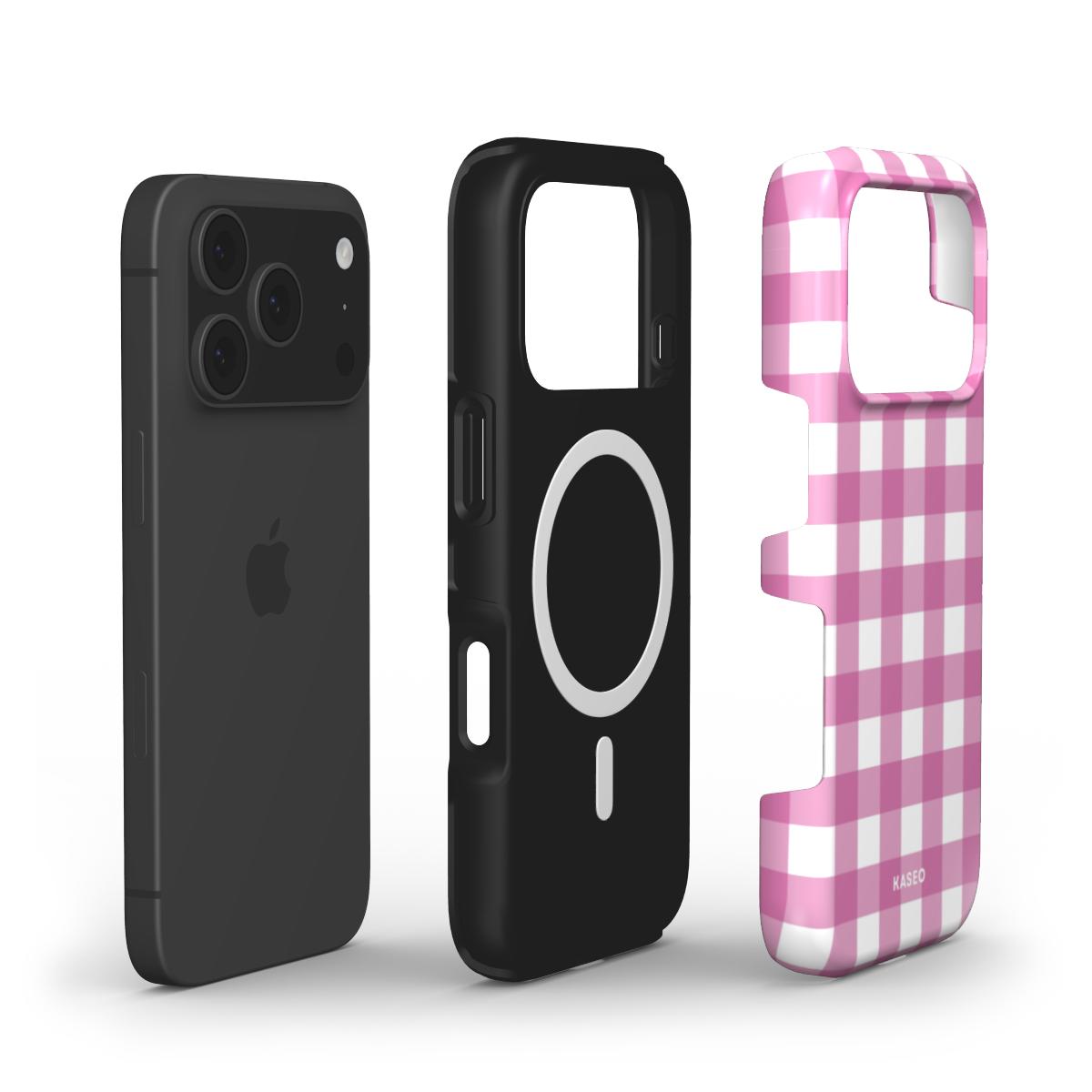 Gingham Pink - MagSafe Tough Phone Case