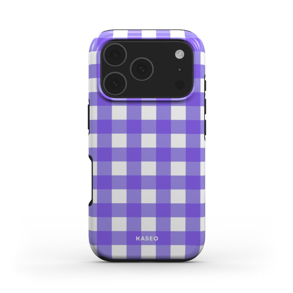 Gingham Purple - MagSafe Tough Phone Case