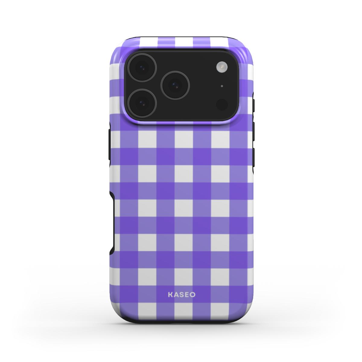 Gingham Purple - MagSafe Tough Phone Case