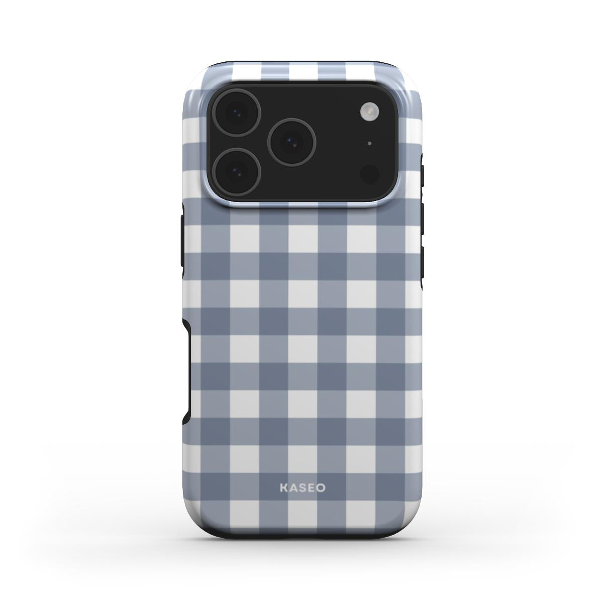 Gingham Blue Grey - MagSafe Tough Phone Case