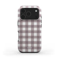 Gingham Brown - MagSafe Tough Phone Case