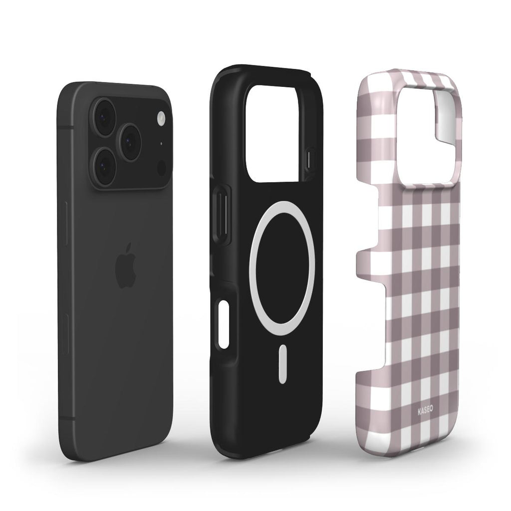 Gingham Brown - MagSafe Tough Phone Case