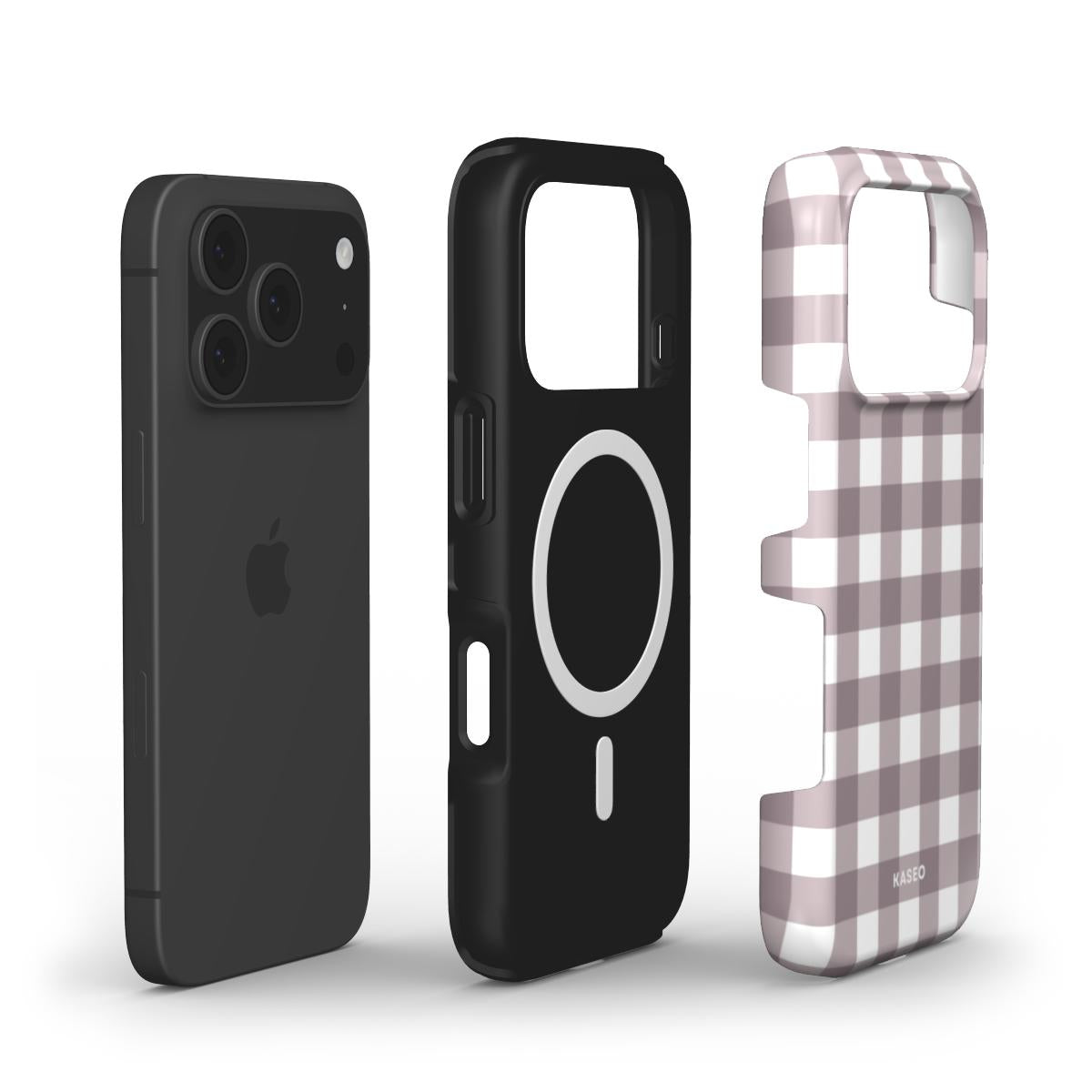 Gingham Brown - MagSafe Tough Phone Case