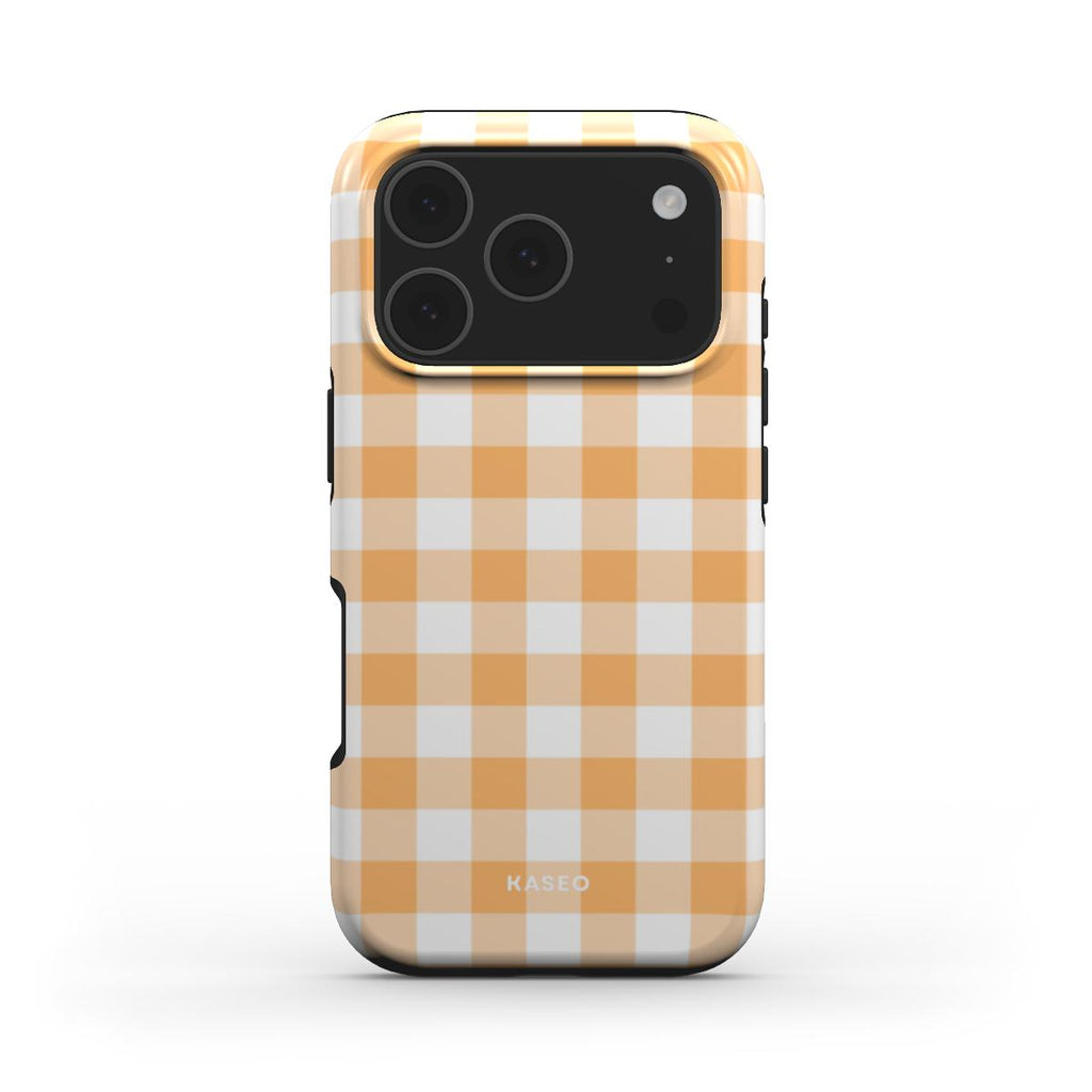 Gingham Yellow - MagSafe Tough Phone Case